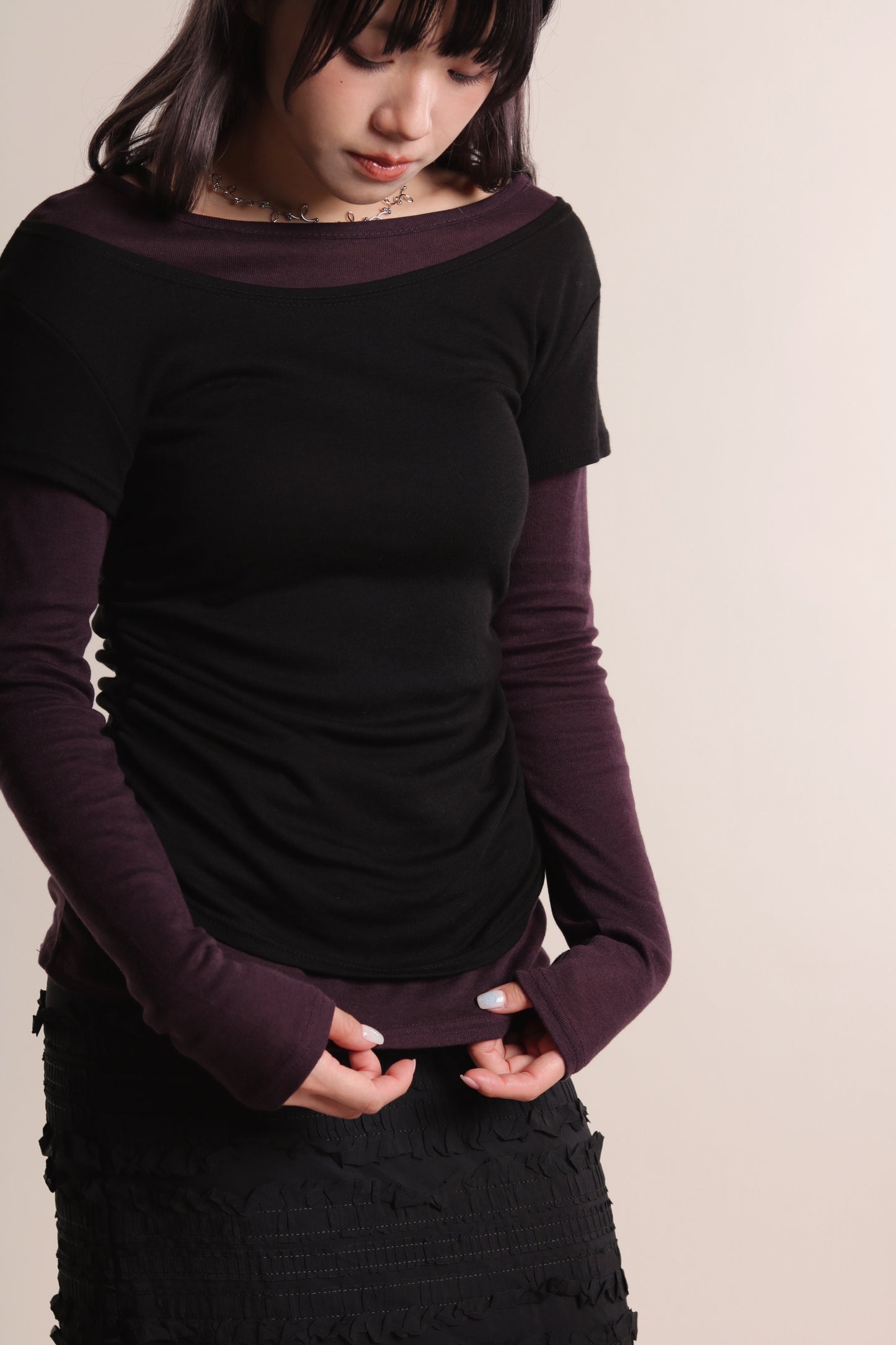 Mila Layered Top (Purple)