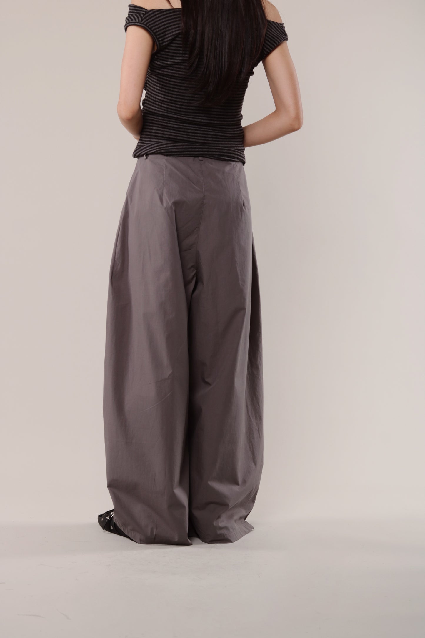 Wide Leg Pants (Charcoal)