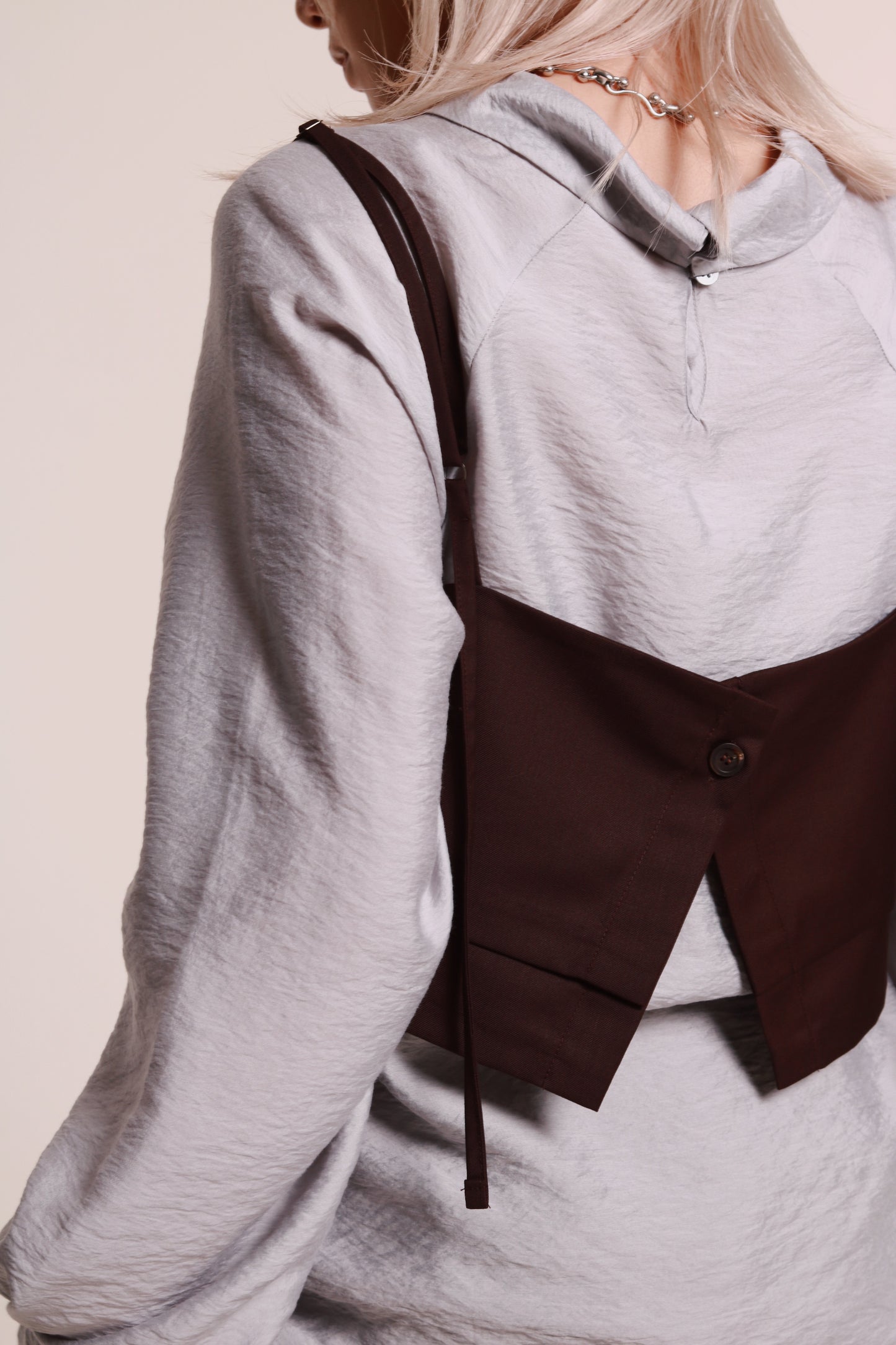 Layered Vest (Brown)