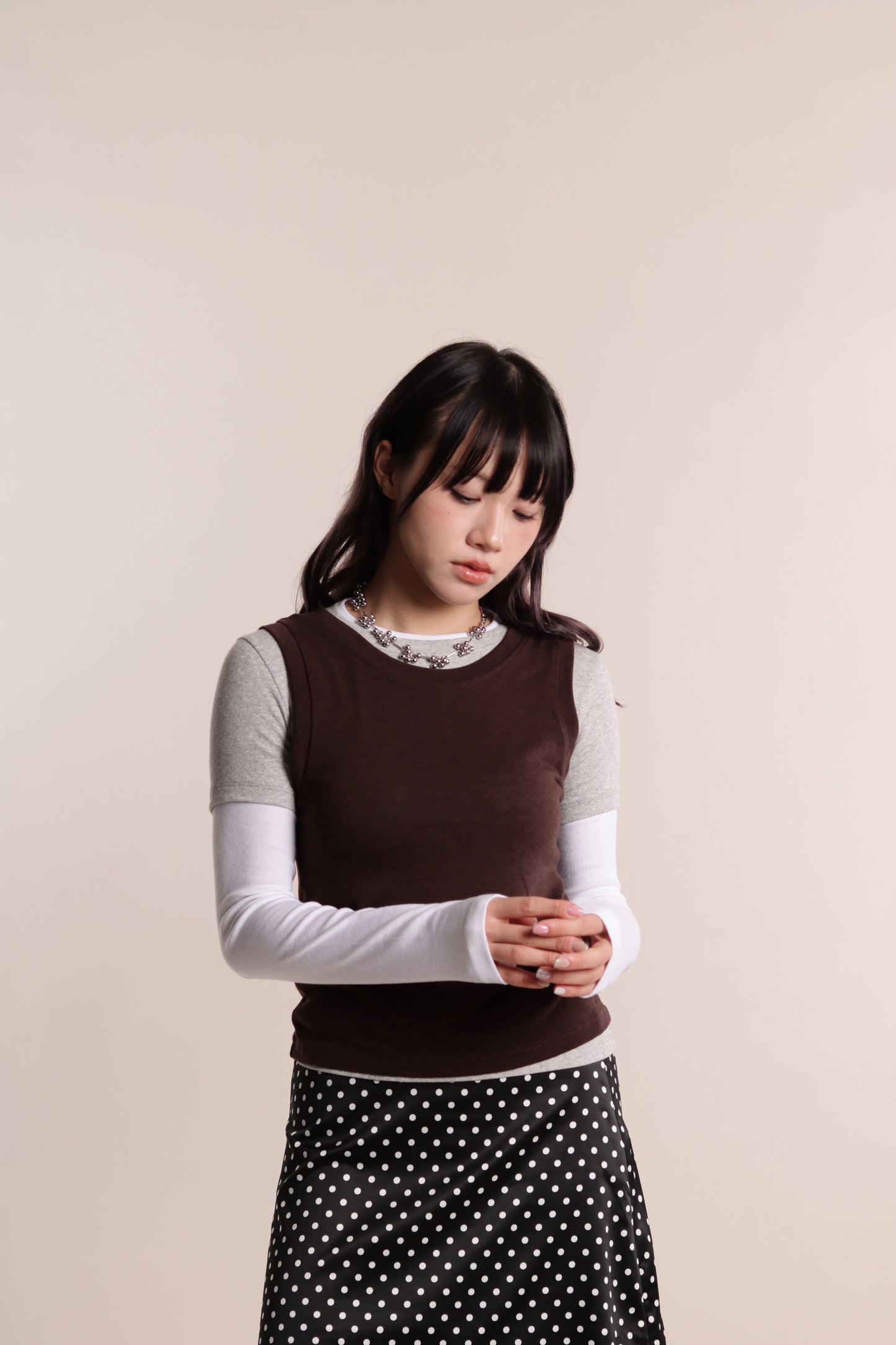 Aria Layered Top (Brown)