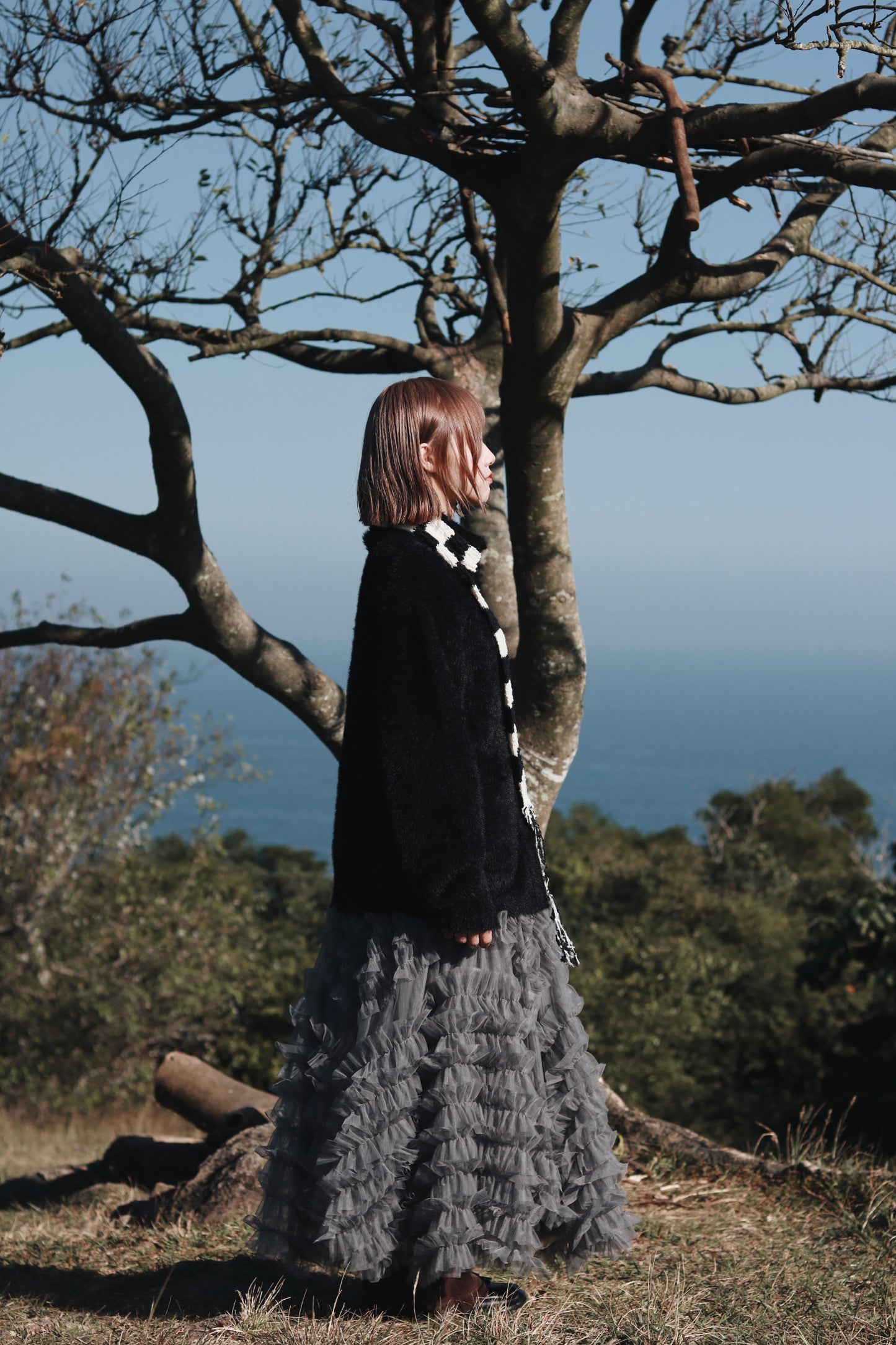 Doll Lace Skirt (Grey)