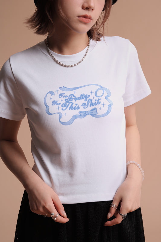 Ribbon Tee (White)