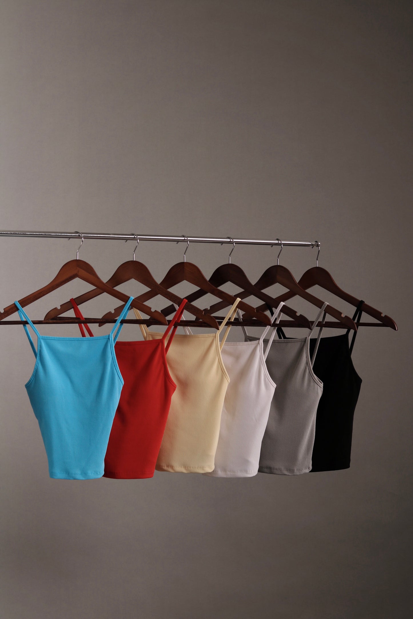 Ribbed Tank Top (Black/Blue/Grey/Red/White/Yellow)