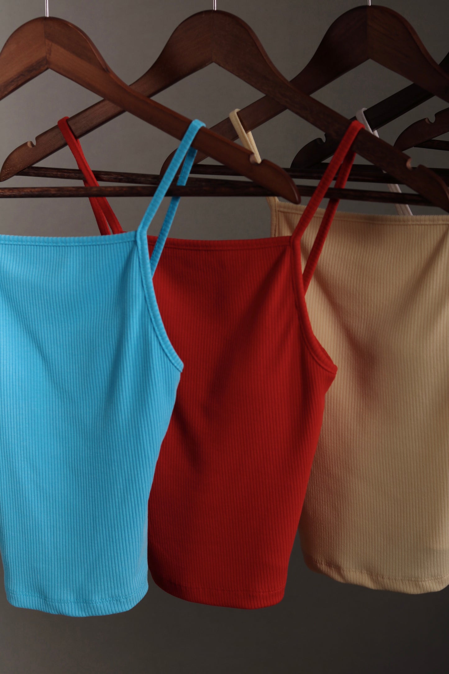Ribbed Tank Top (Black/Blue/Grey/Red/White/Yellow)