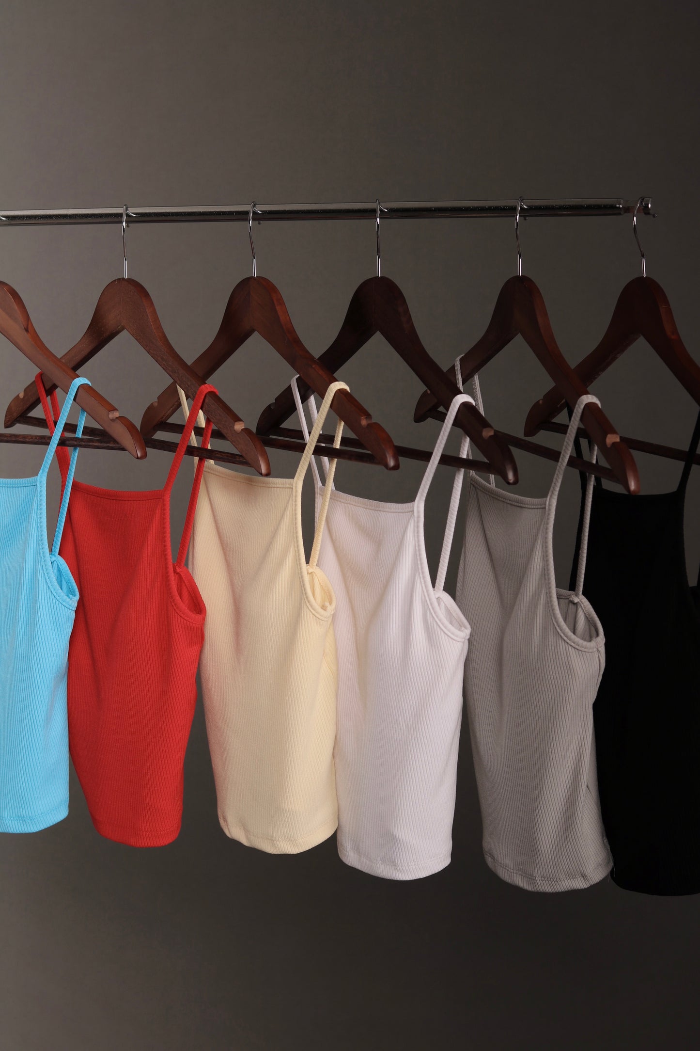 Ribbed Tank Top (Black/Blue/Grey/Red/White/Yellow)