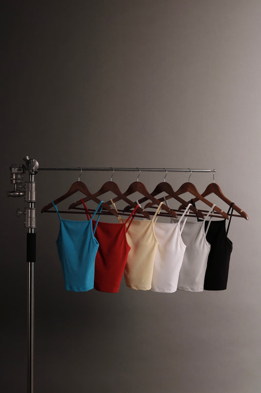 Ribbed Tank Top (Black/Blue/Grey/Red/White/Yellow)