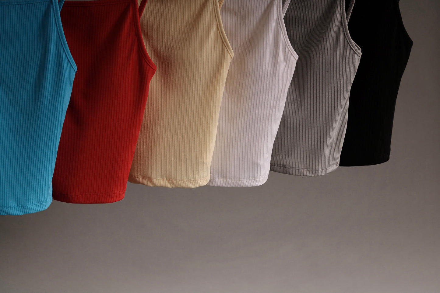 Ribbed Tank Top (Black/Blue/Grey/Red/White/Yellow)