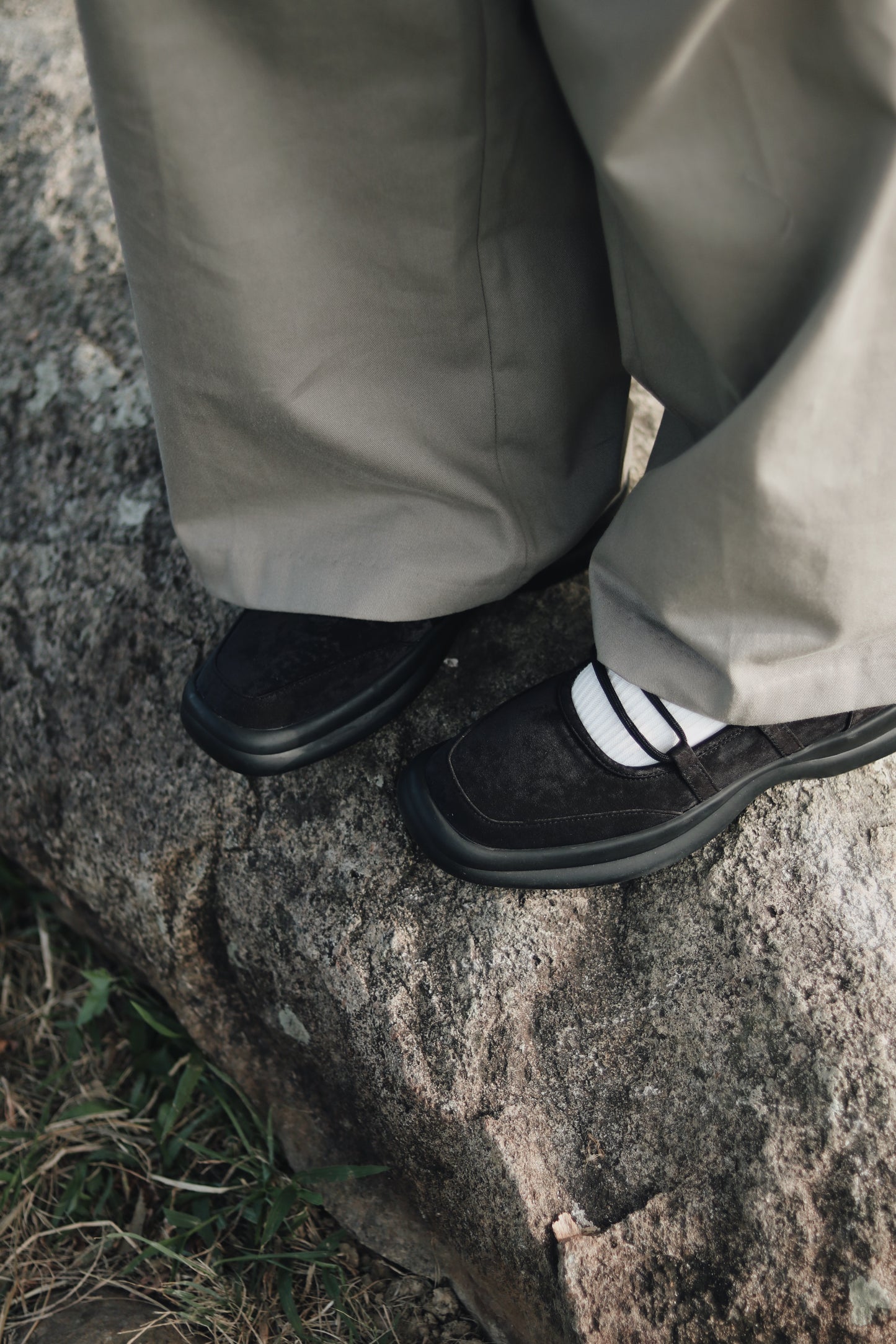 Doll Ballet Shoes (Black/Grey)