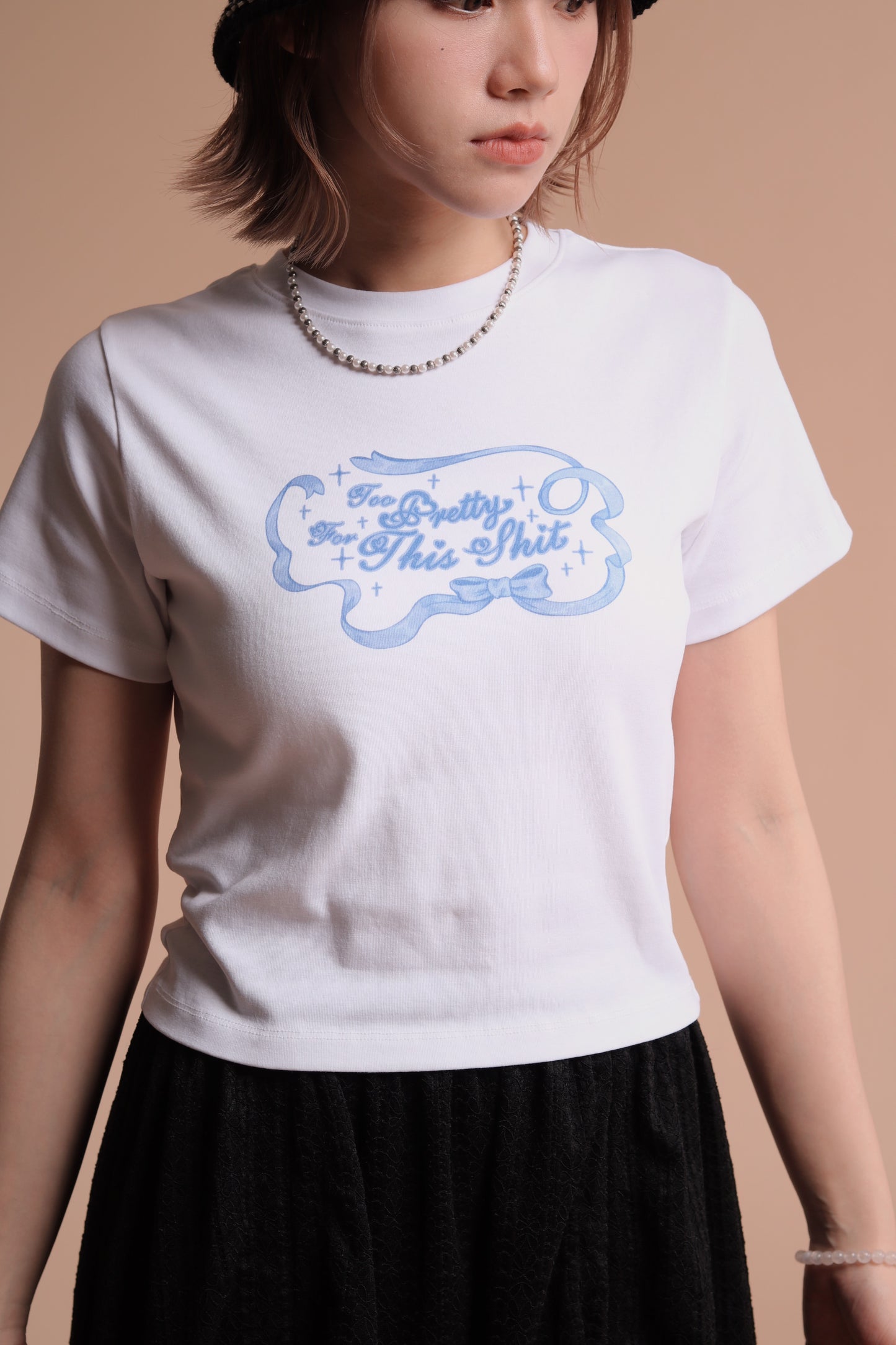 Ribbon Tee (White)