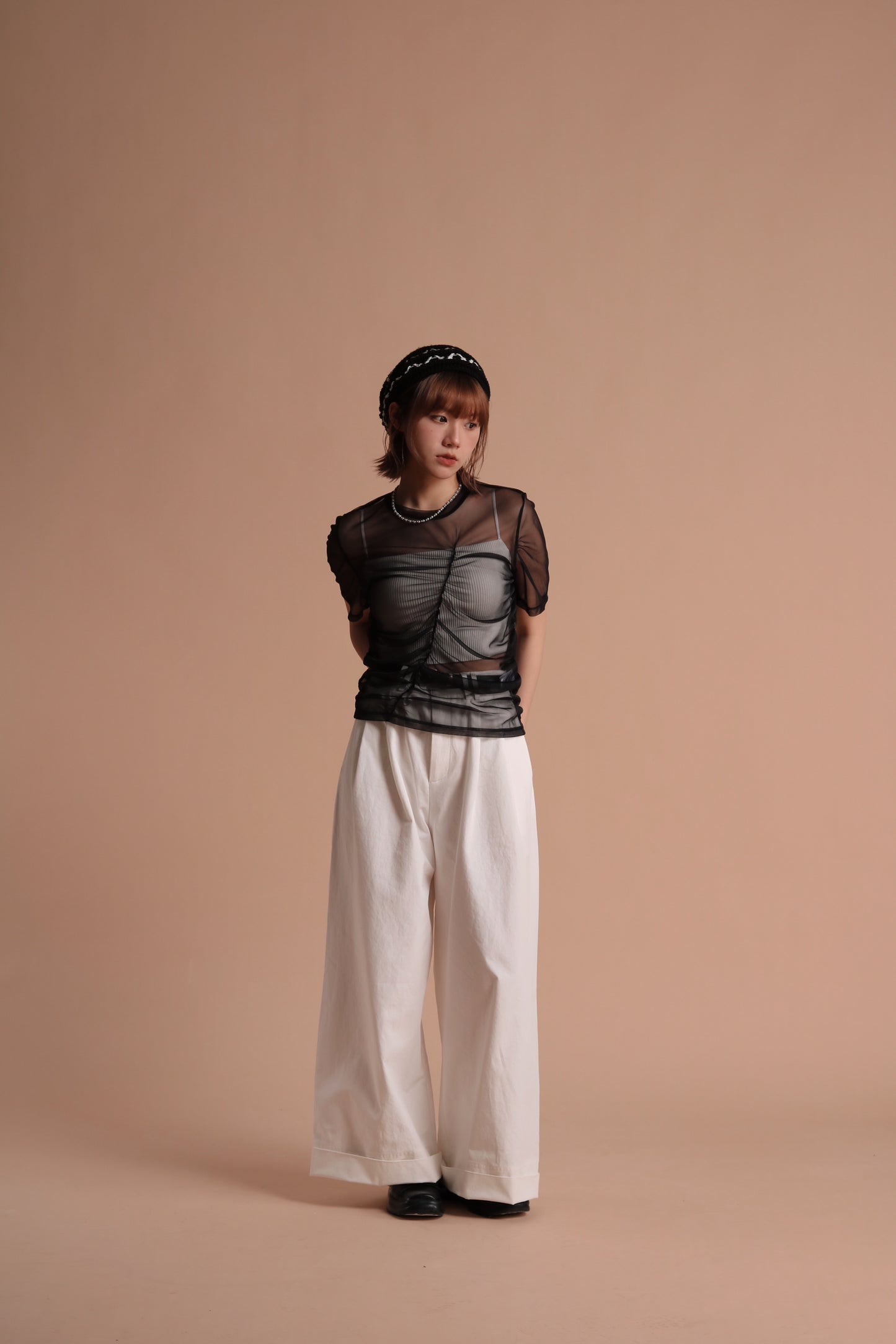 Spring Wide Pants (White)