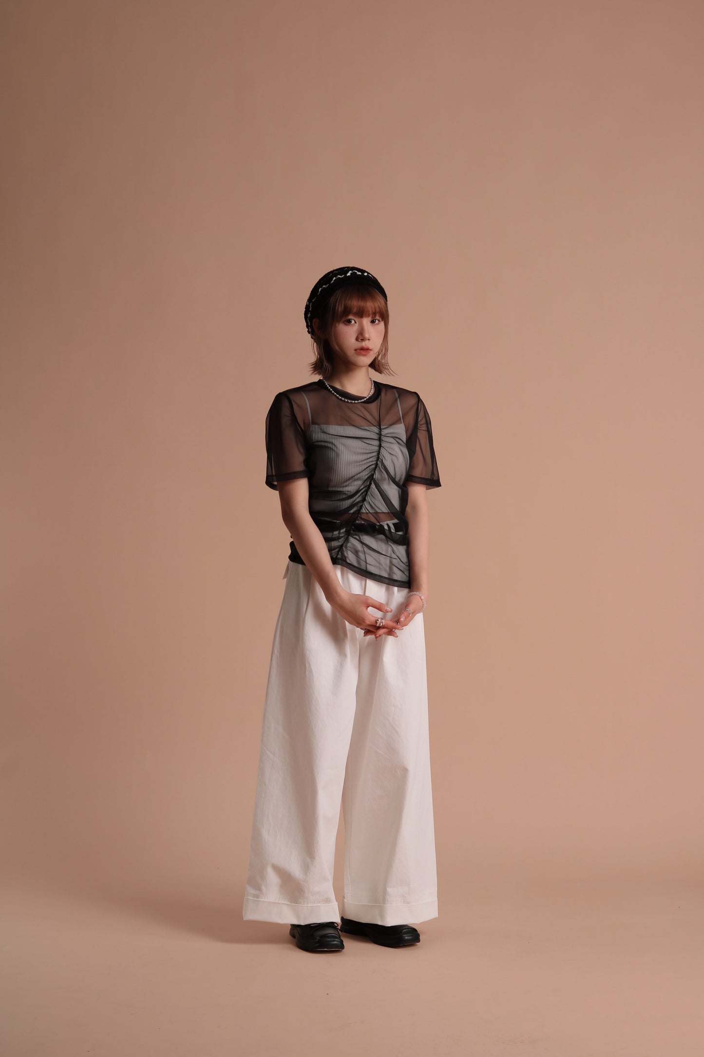 Spring Wide Pants (White)