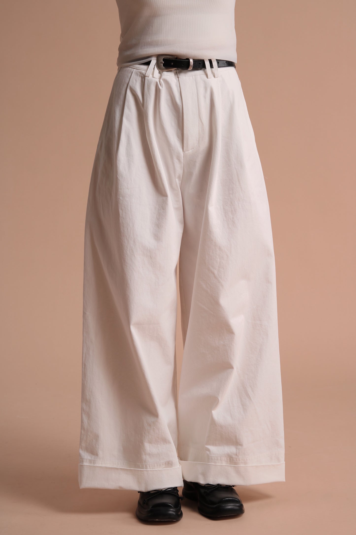 Spring Wide Pants (White)