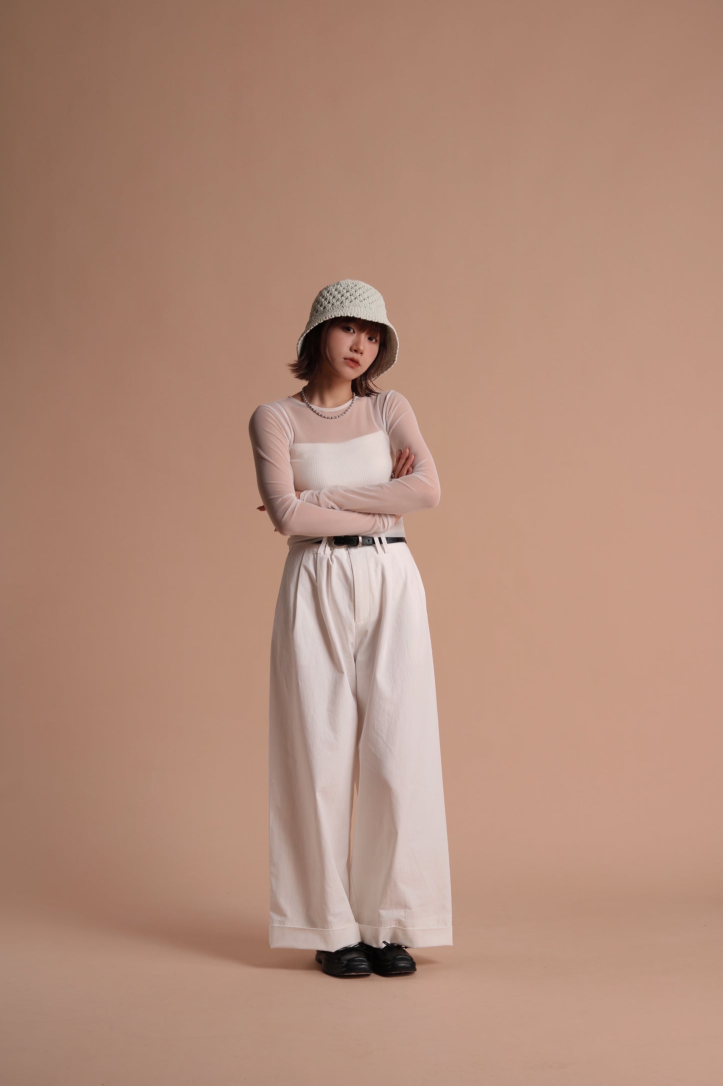 Spring Wide Pants (White)