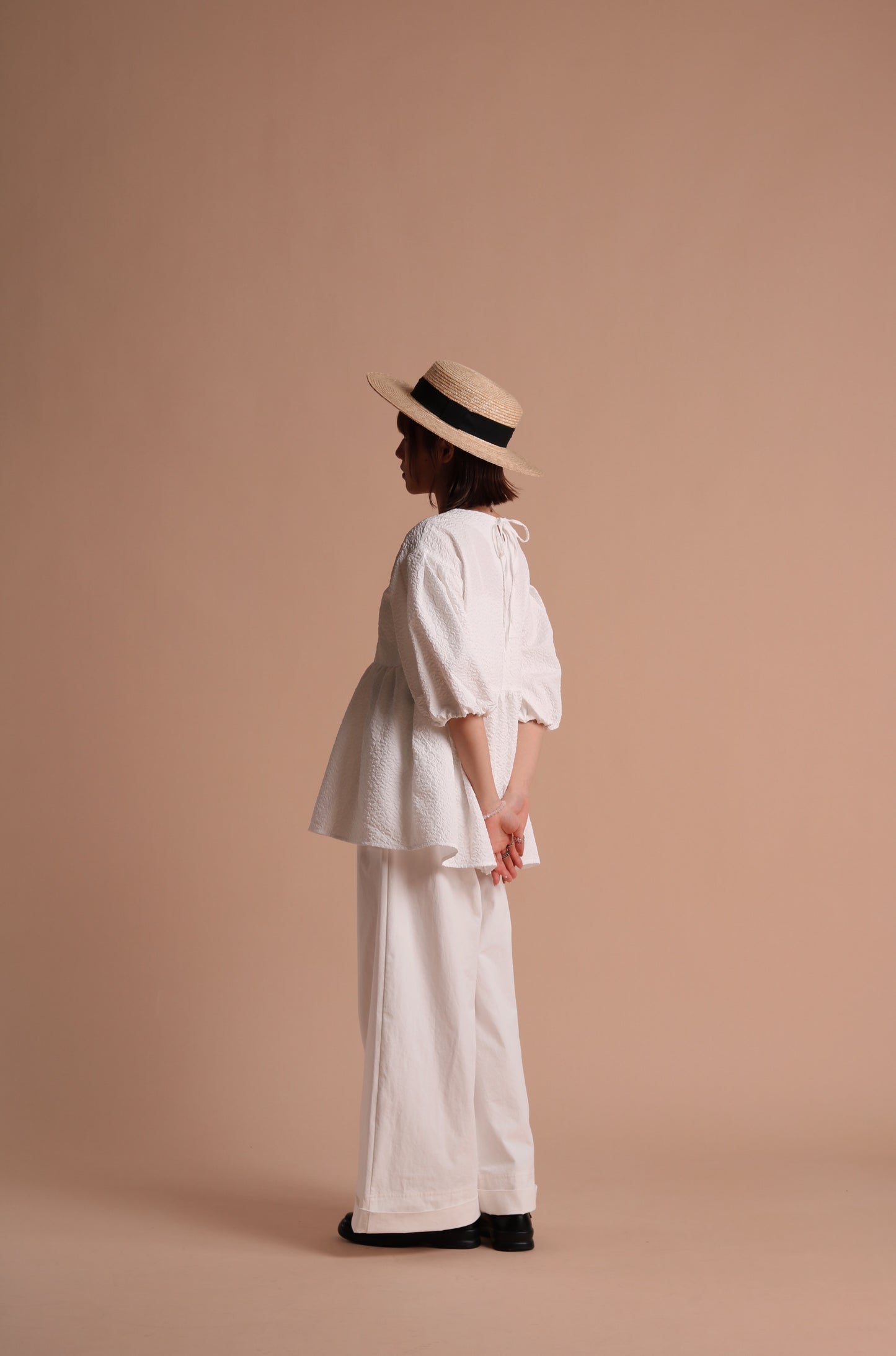 Spring Wide Pants (White)