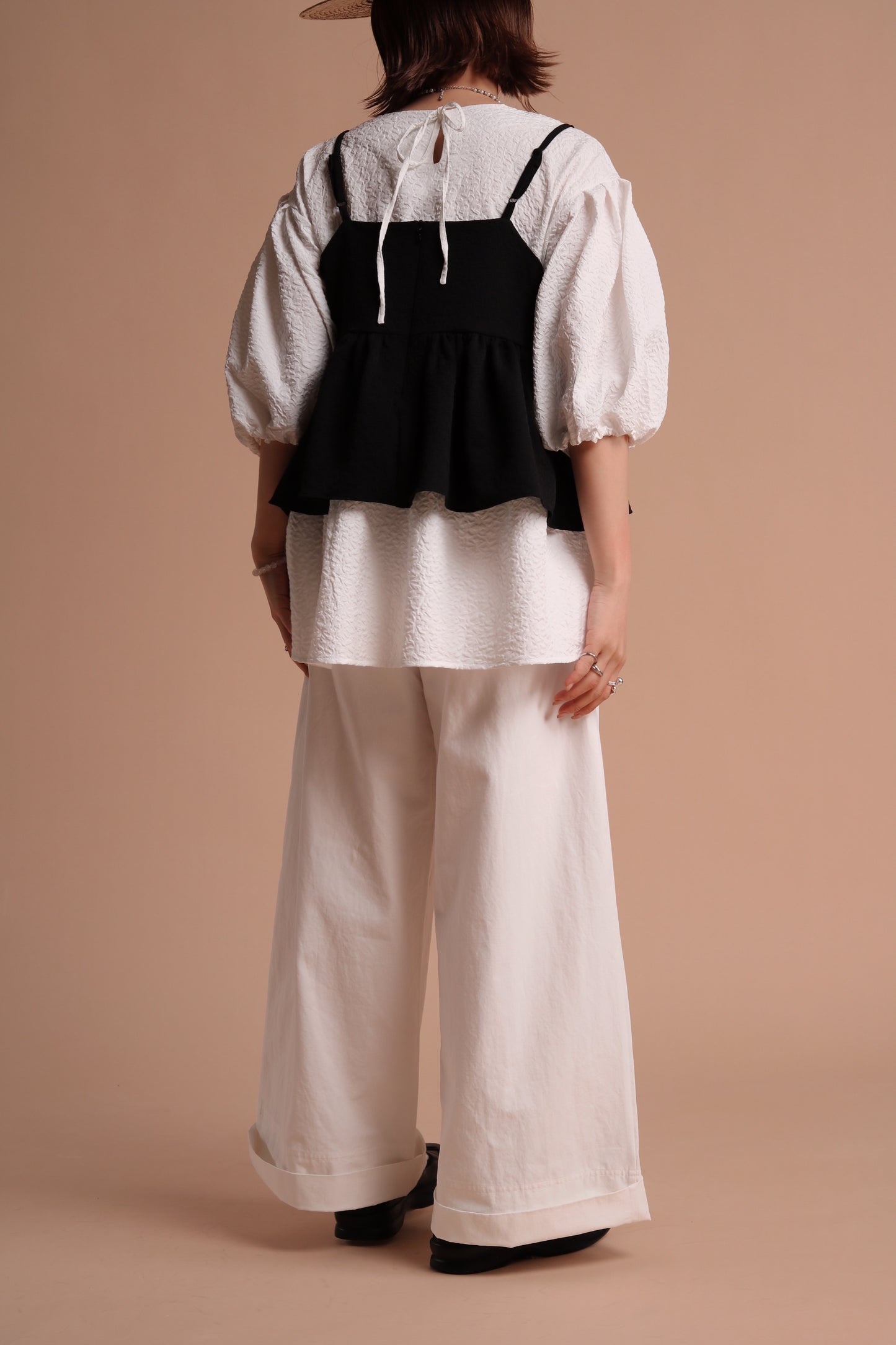 Spring Wide Pants (White)
