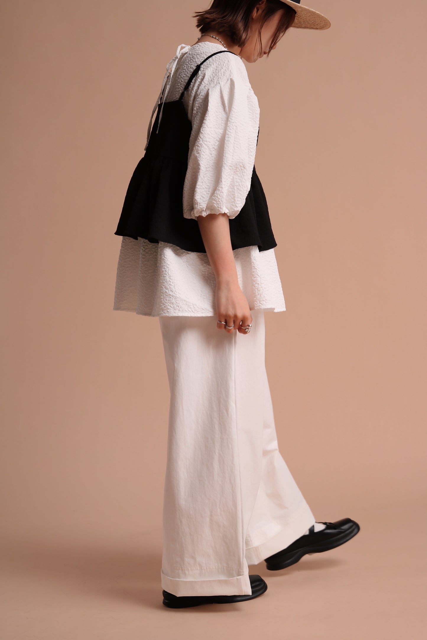 Spring Wide Pants (White)