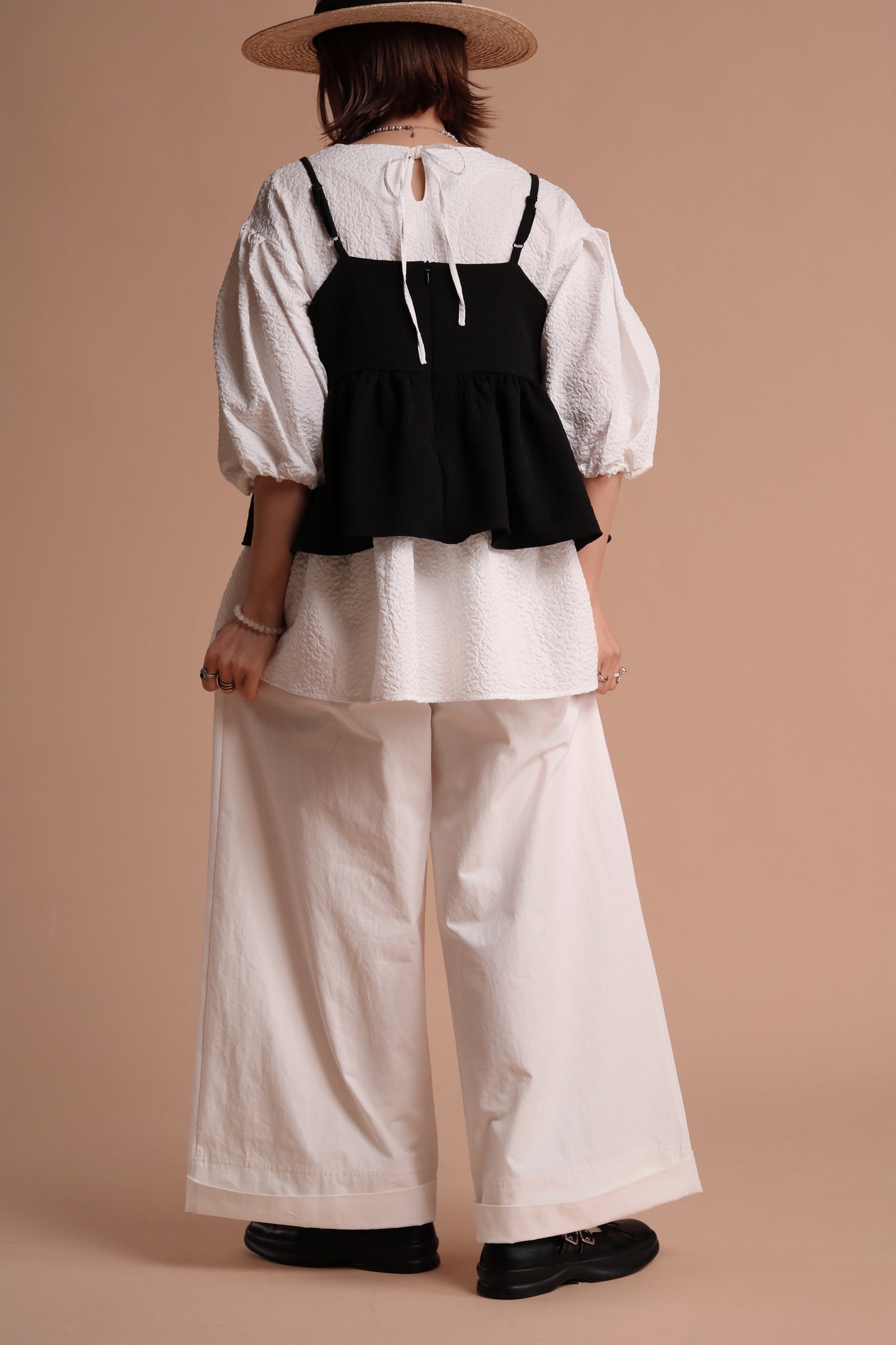 Spring Wide Pants (White)