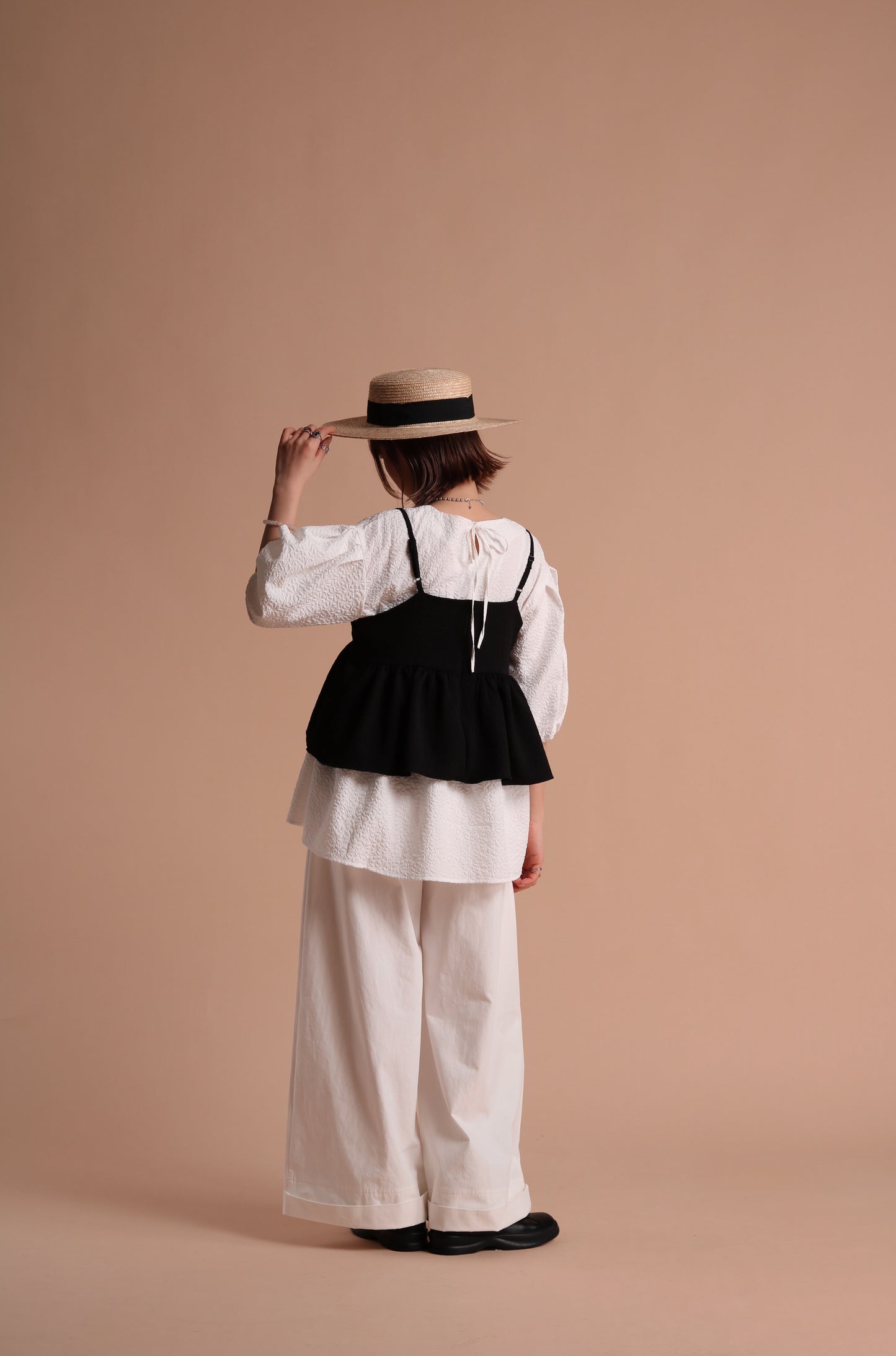 Spring Wide Pants (White)