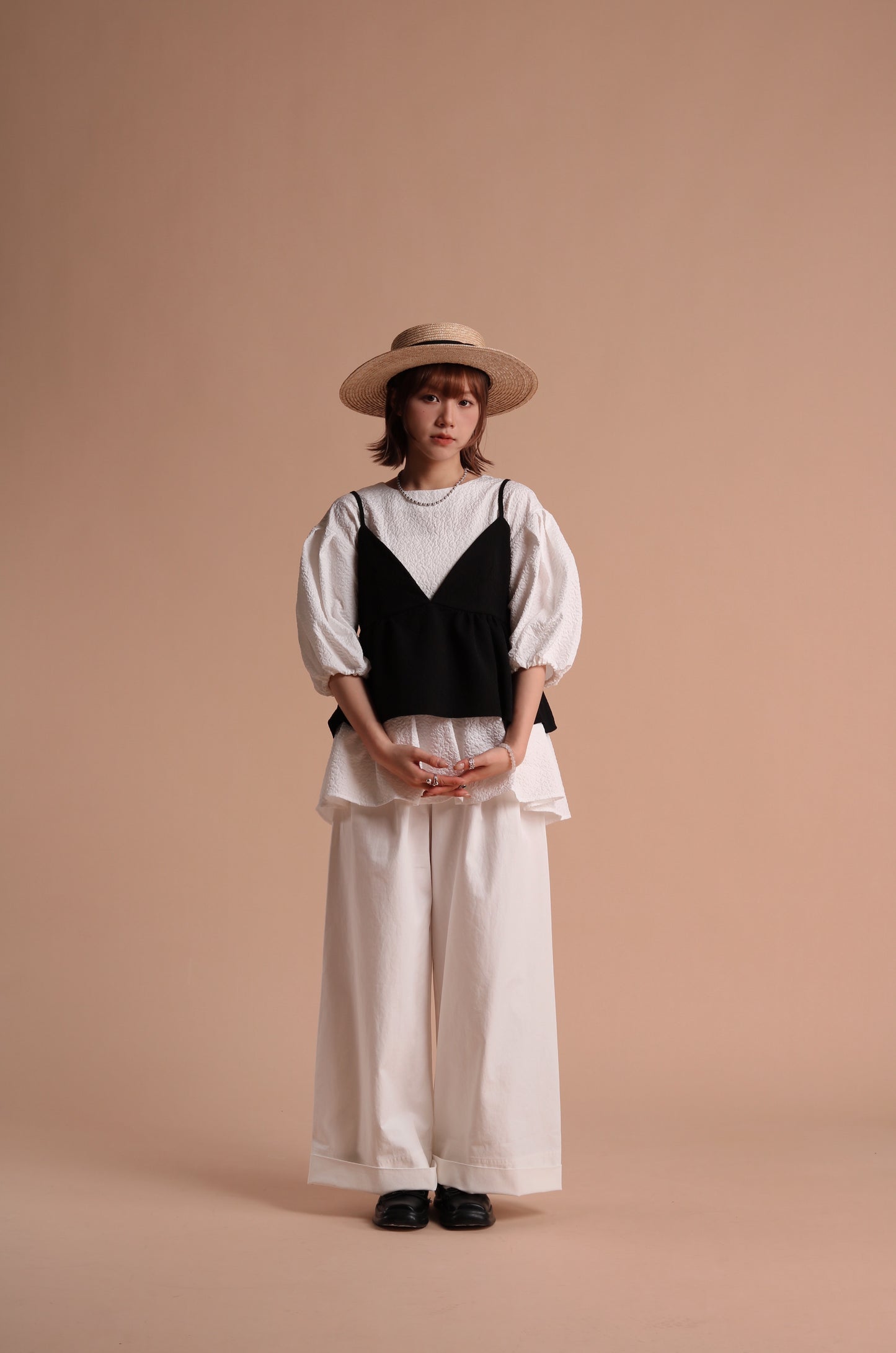 Spring Wide Pants (White)