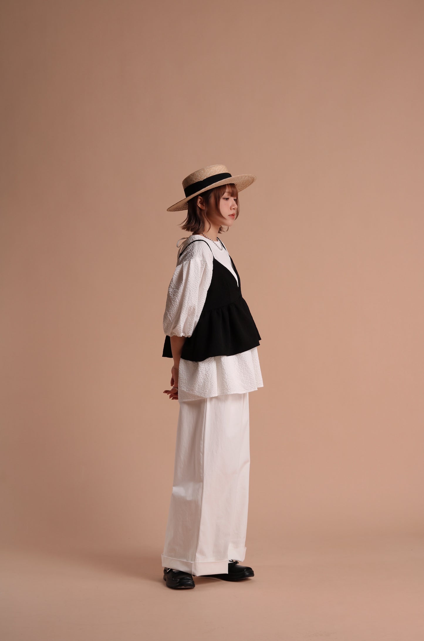 Spring Wide Pants (White)