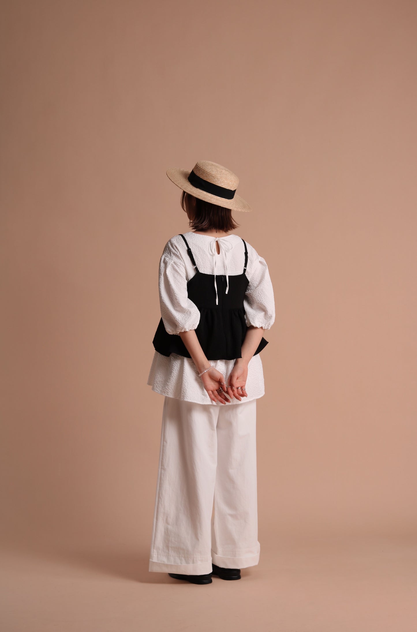 Spring Wide Pants (White)