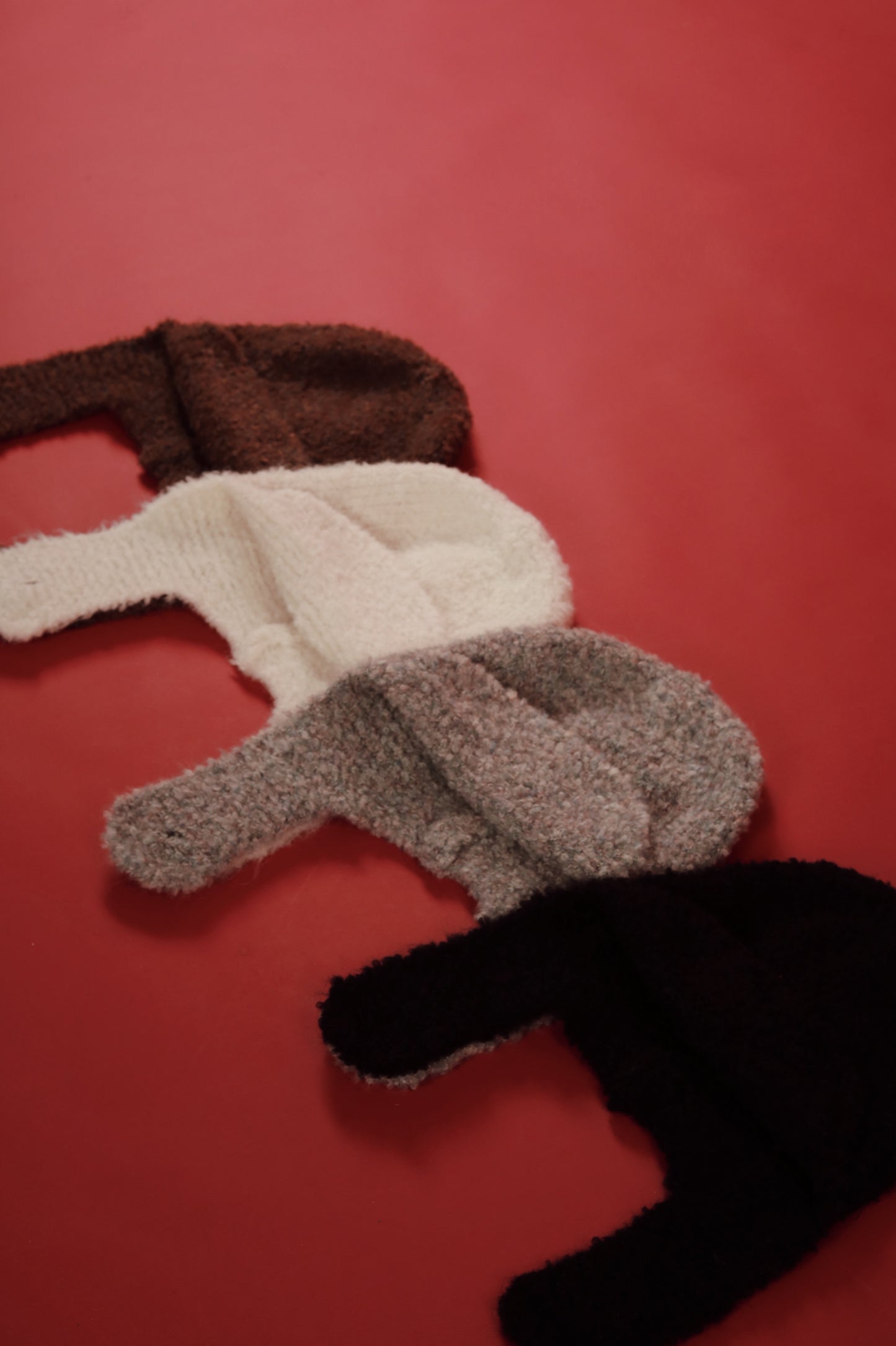 Flaps Beanie (Black/Brown/Grey/White)