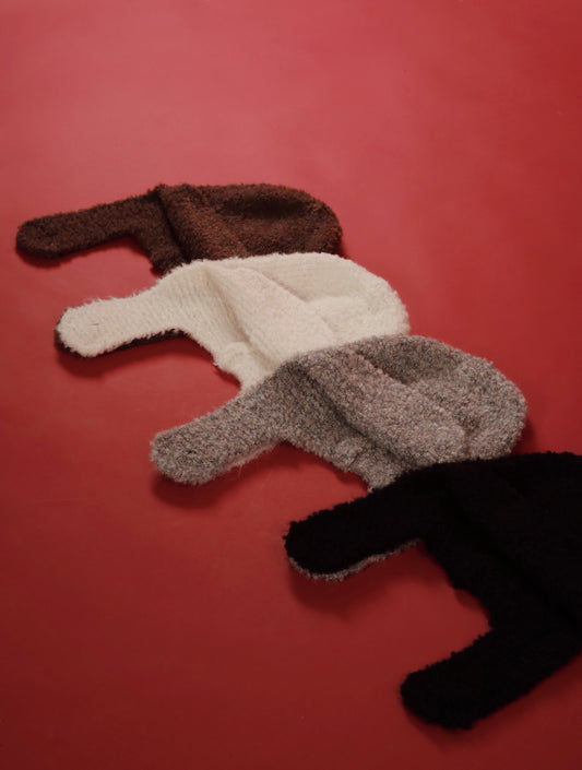 Flaps Beanie (Black/Brown/Grey/White)