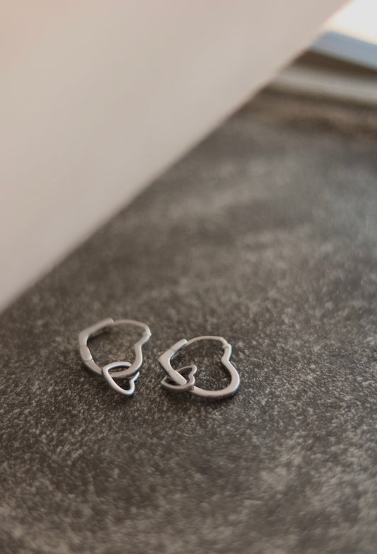 Double Heart Earrings