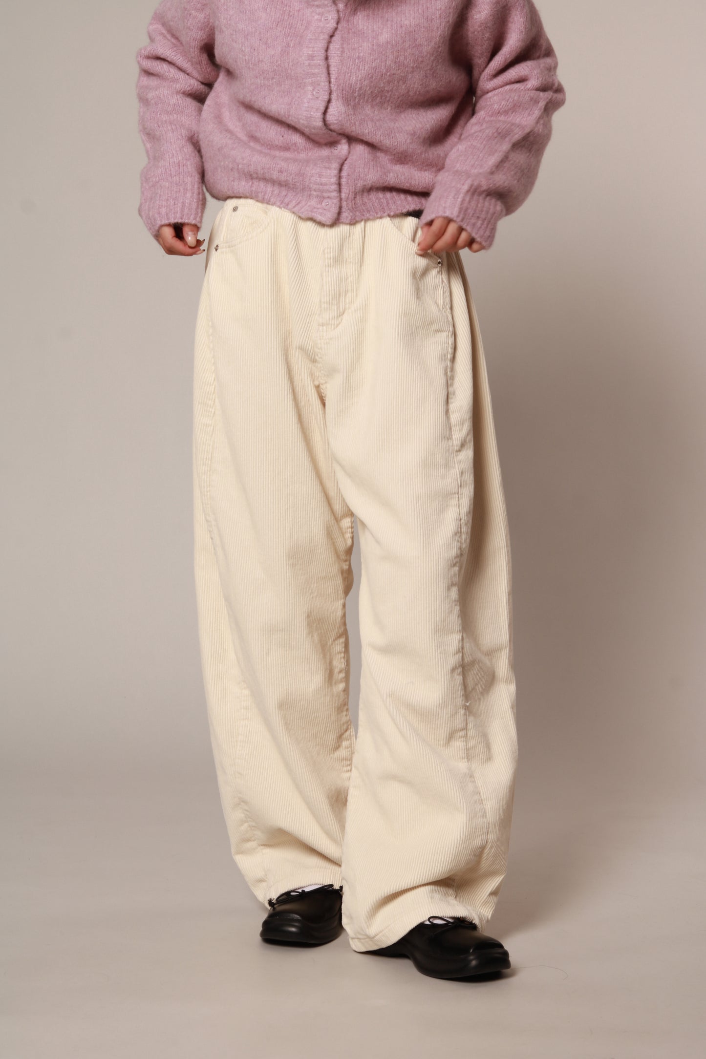 Benno Corduroy Pants (Ivory)