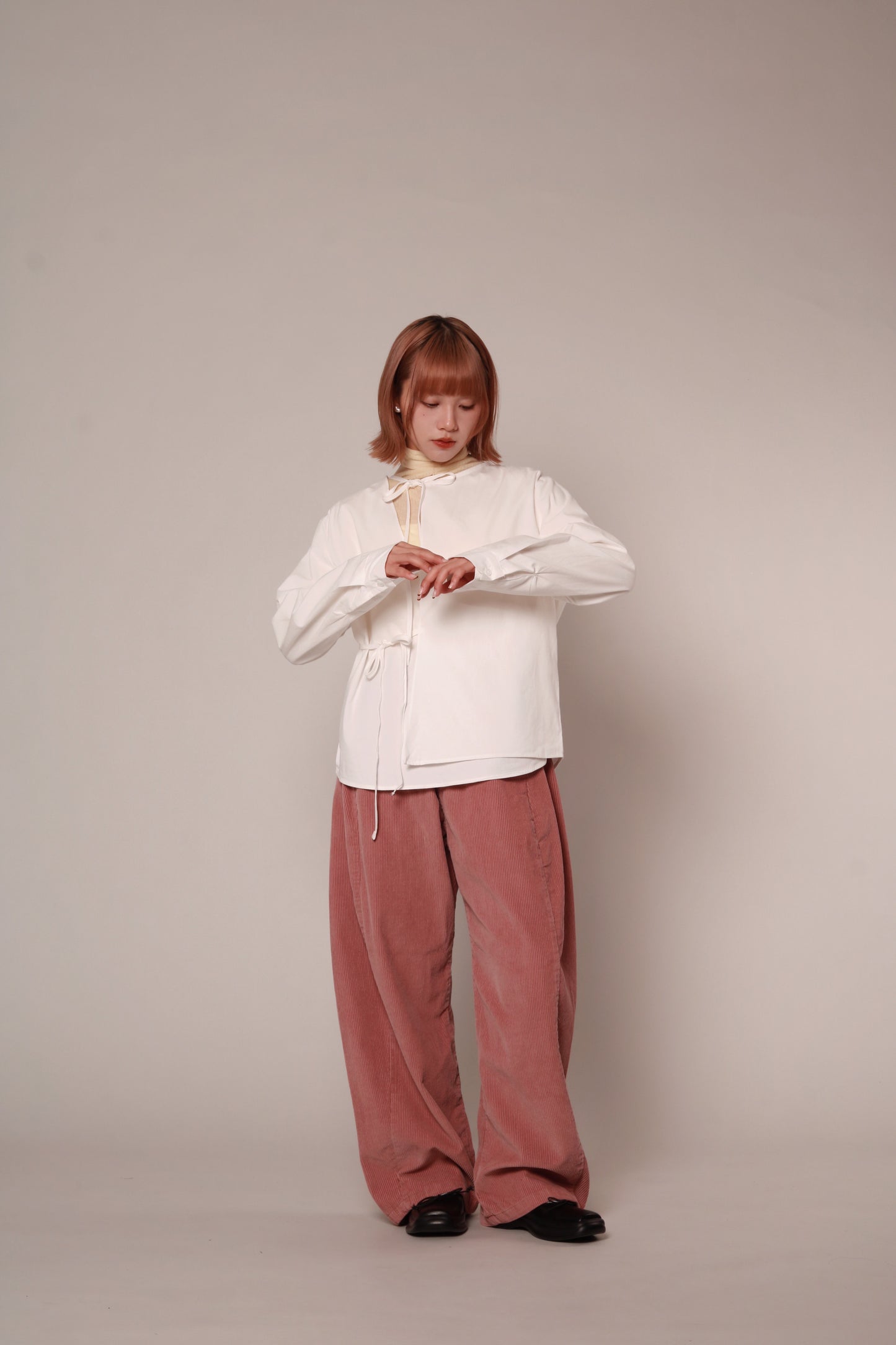 Ribbon Shirt (White)