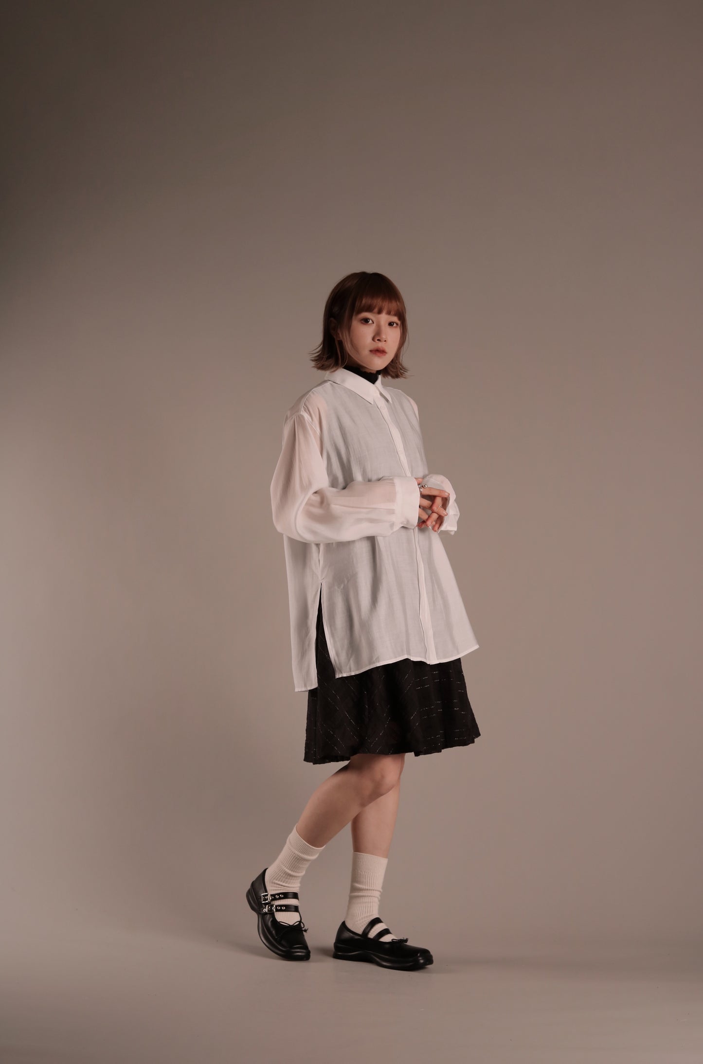 Doll See Through Shirt (White)