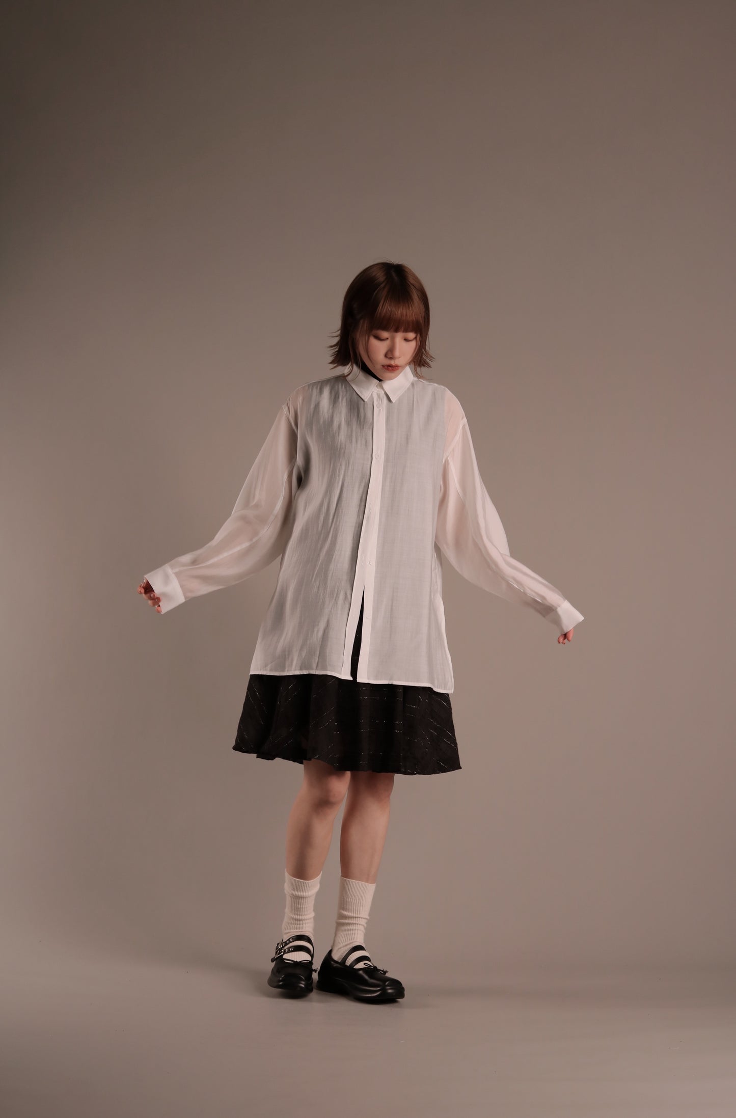 Doll See Through Shirt (White)