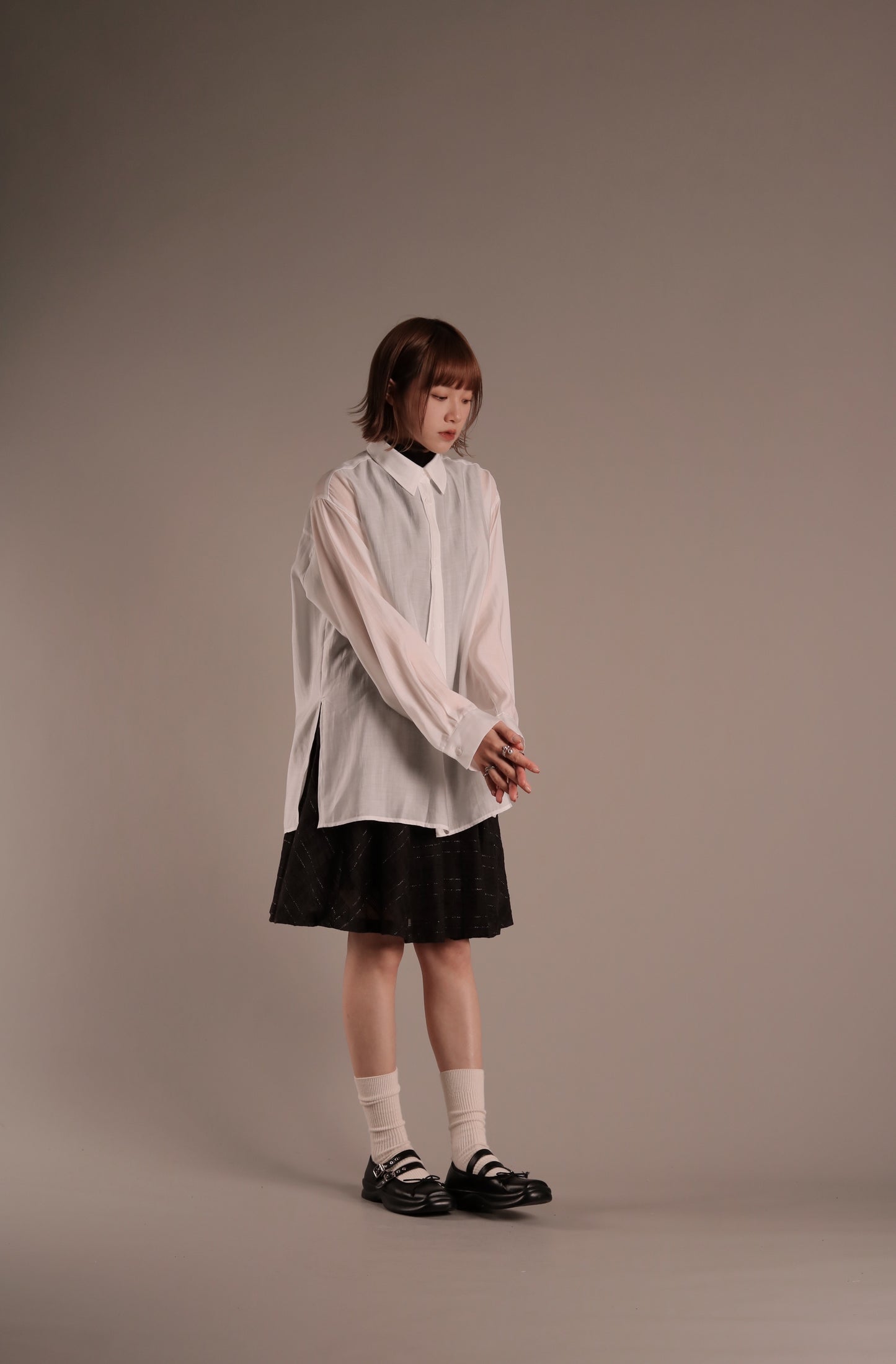 Doll See Through Shirt (White)