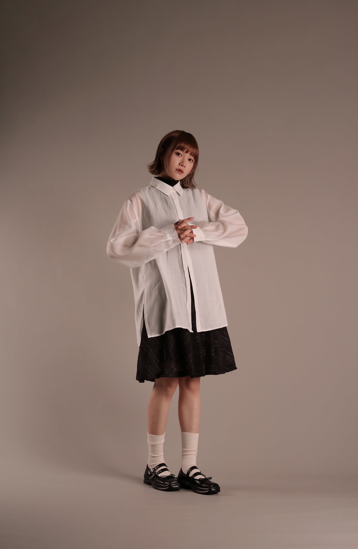 Doll See Through Shirt (White)