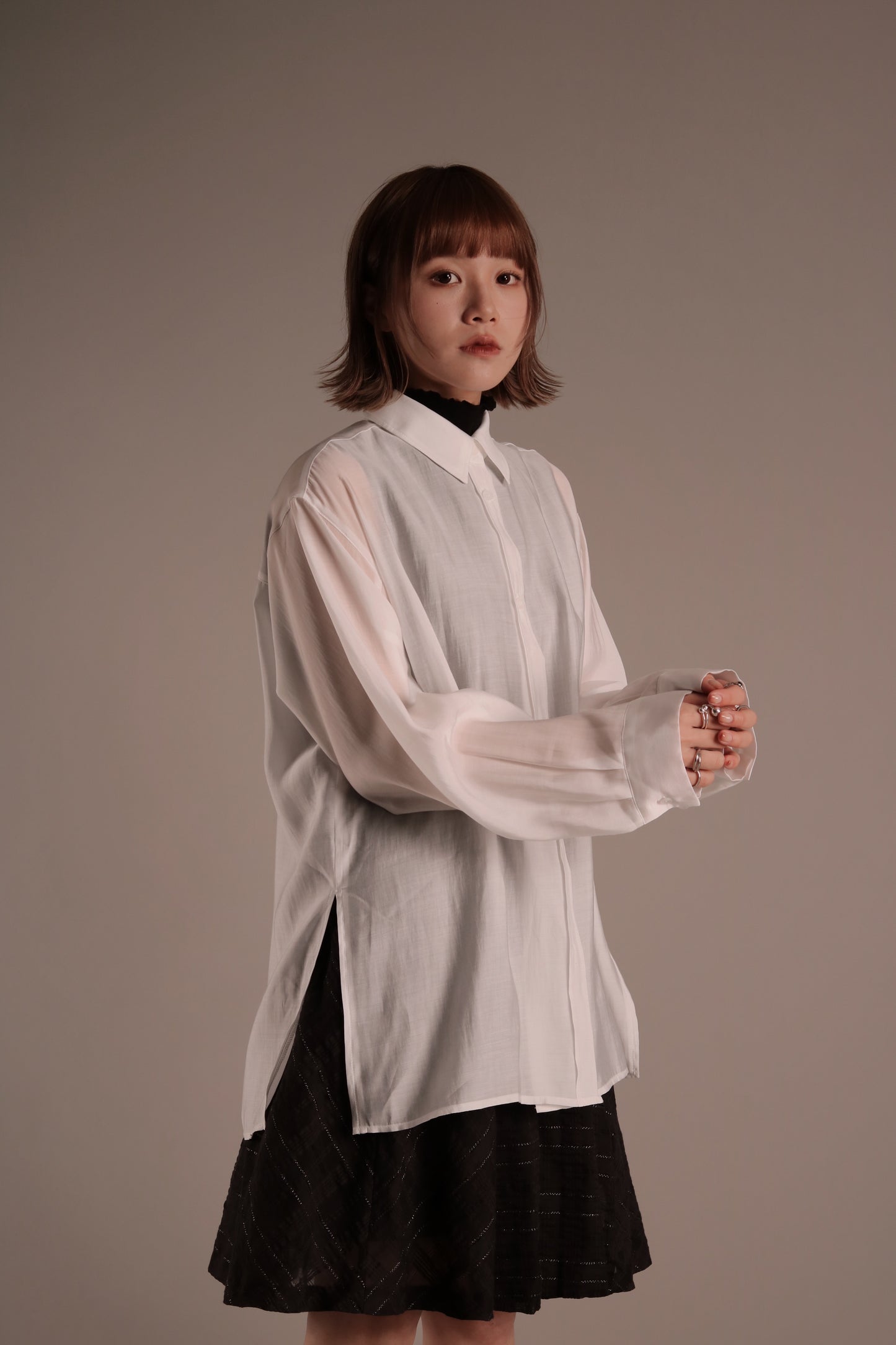 Doll See Through Shirt (White)