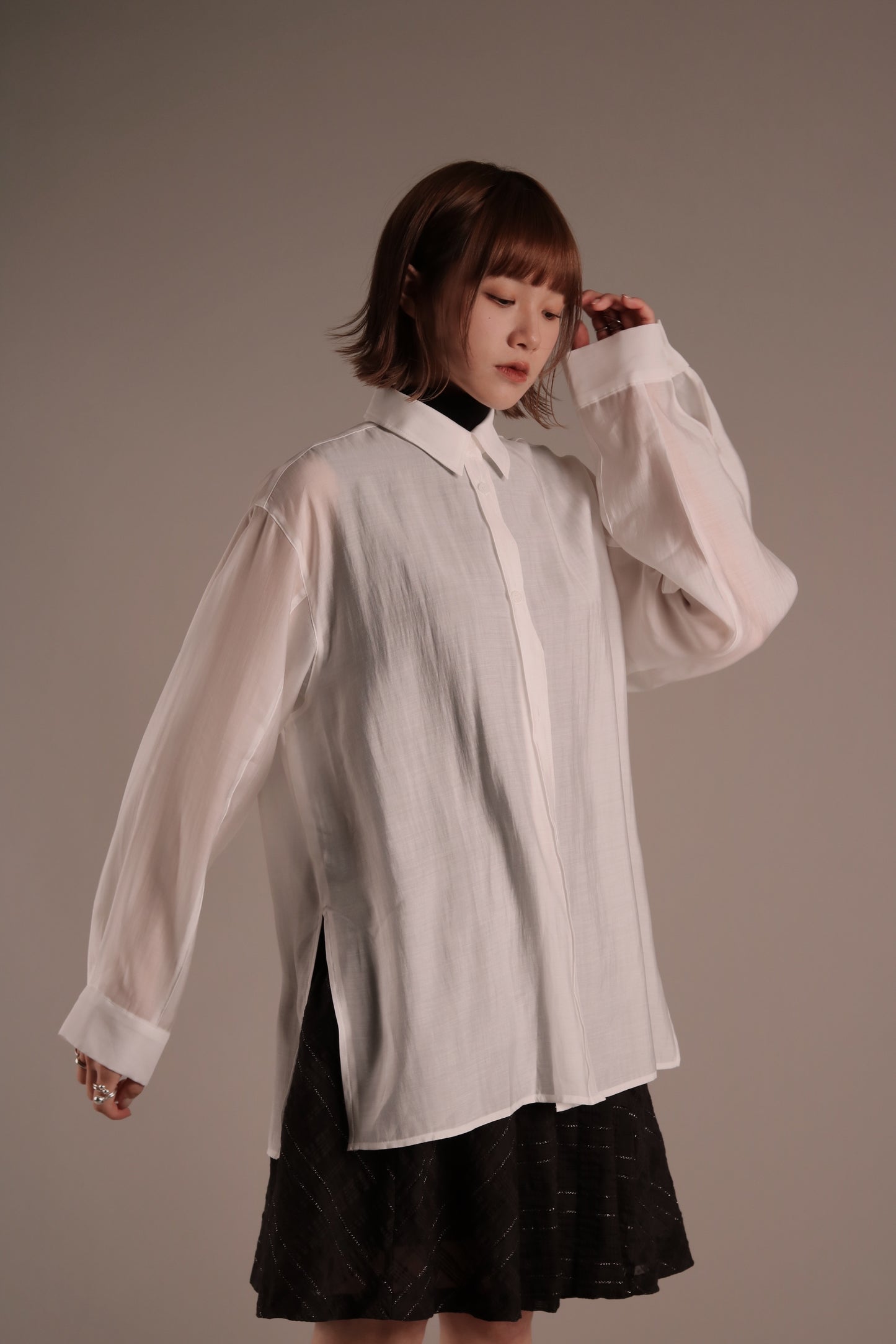 Doll See Through Shirt (White)