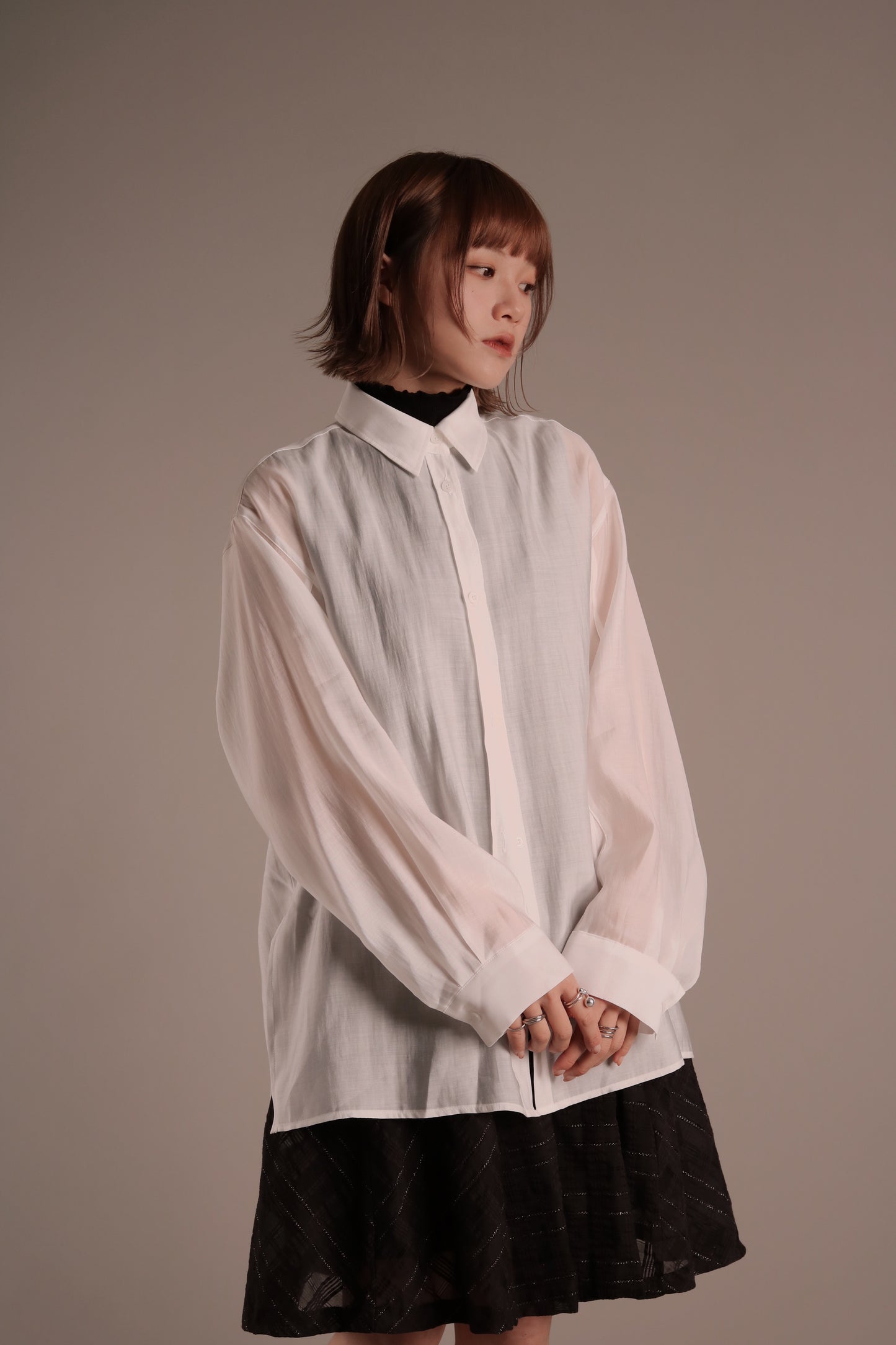 Doll See Through Shirt (White)