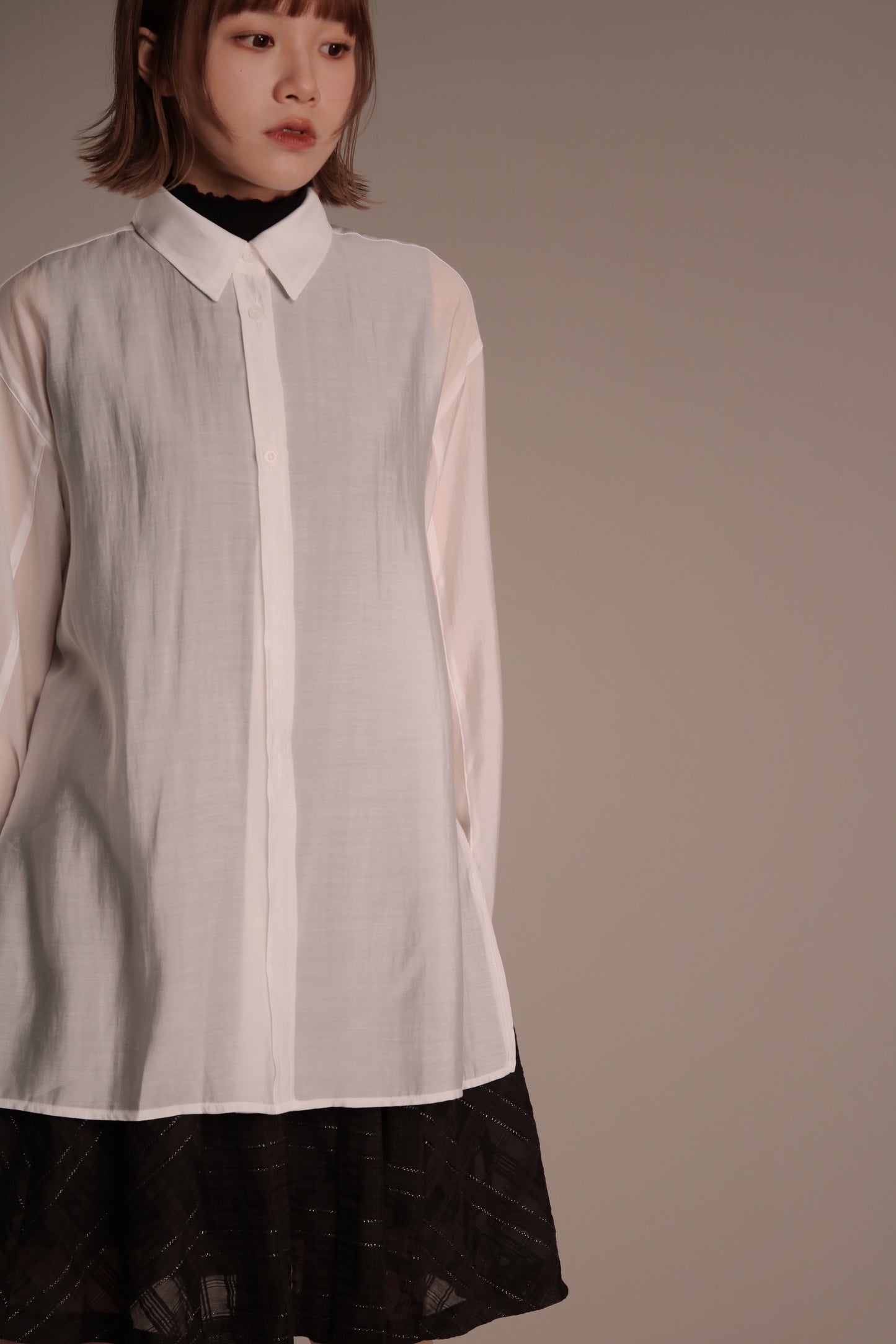 Doll See Through Shirt (White)