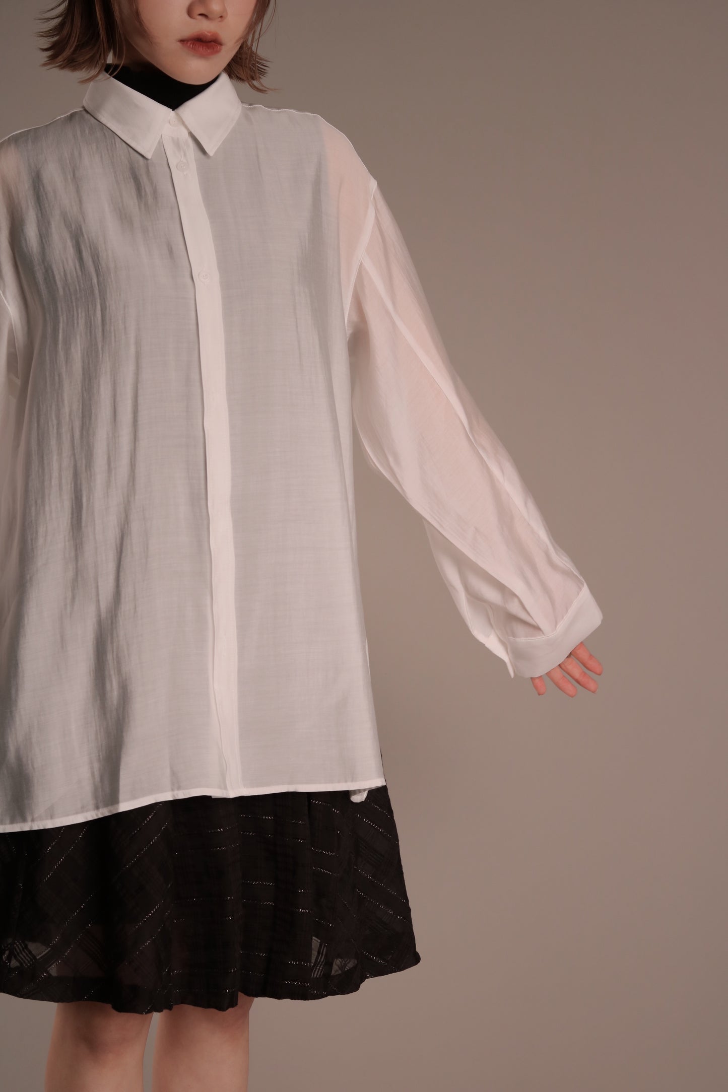 Doll See Through Shirt (White)