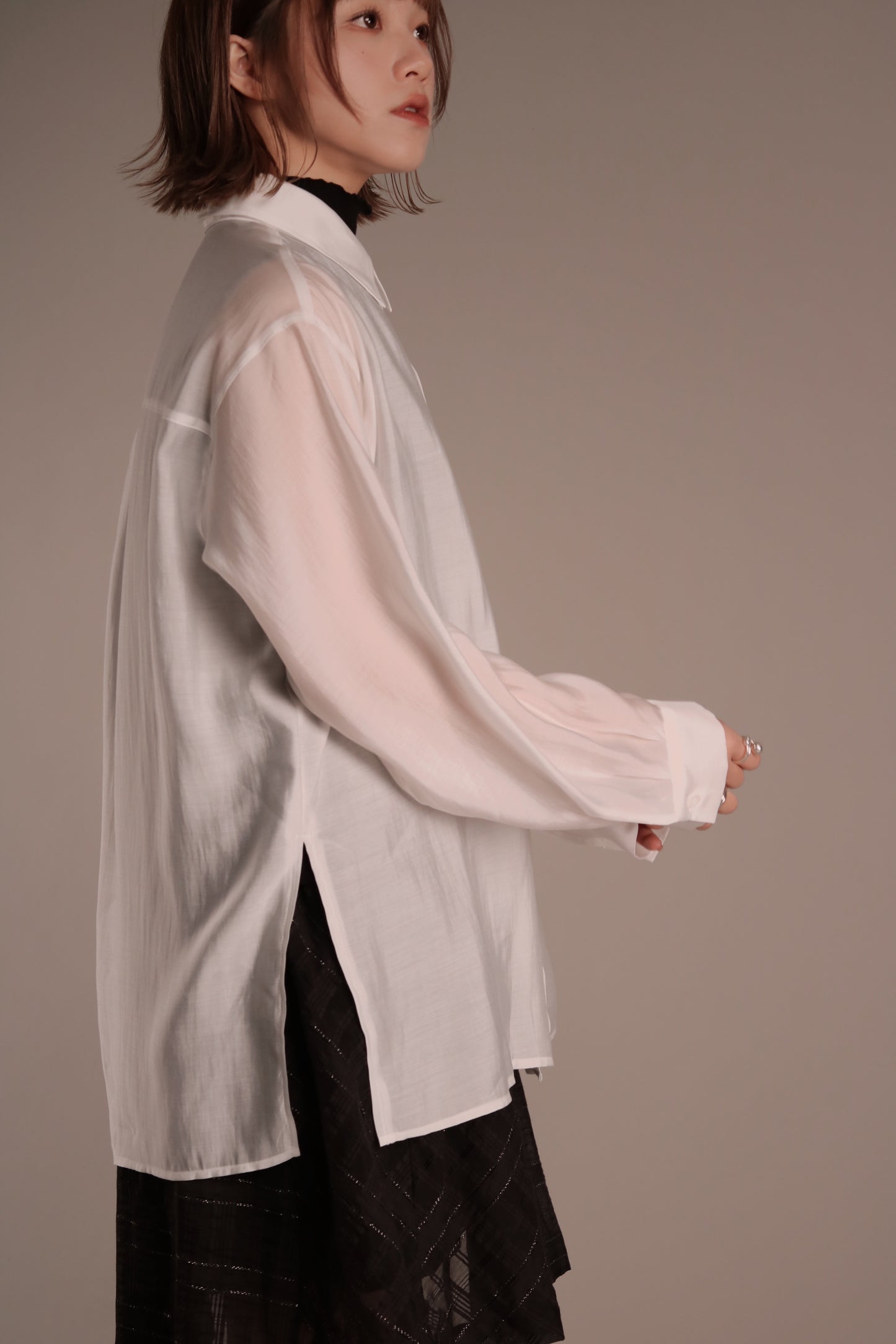 Doll See Through Shirt (White)