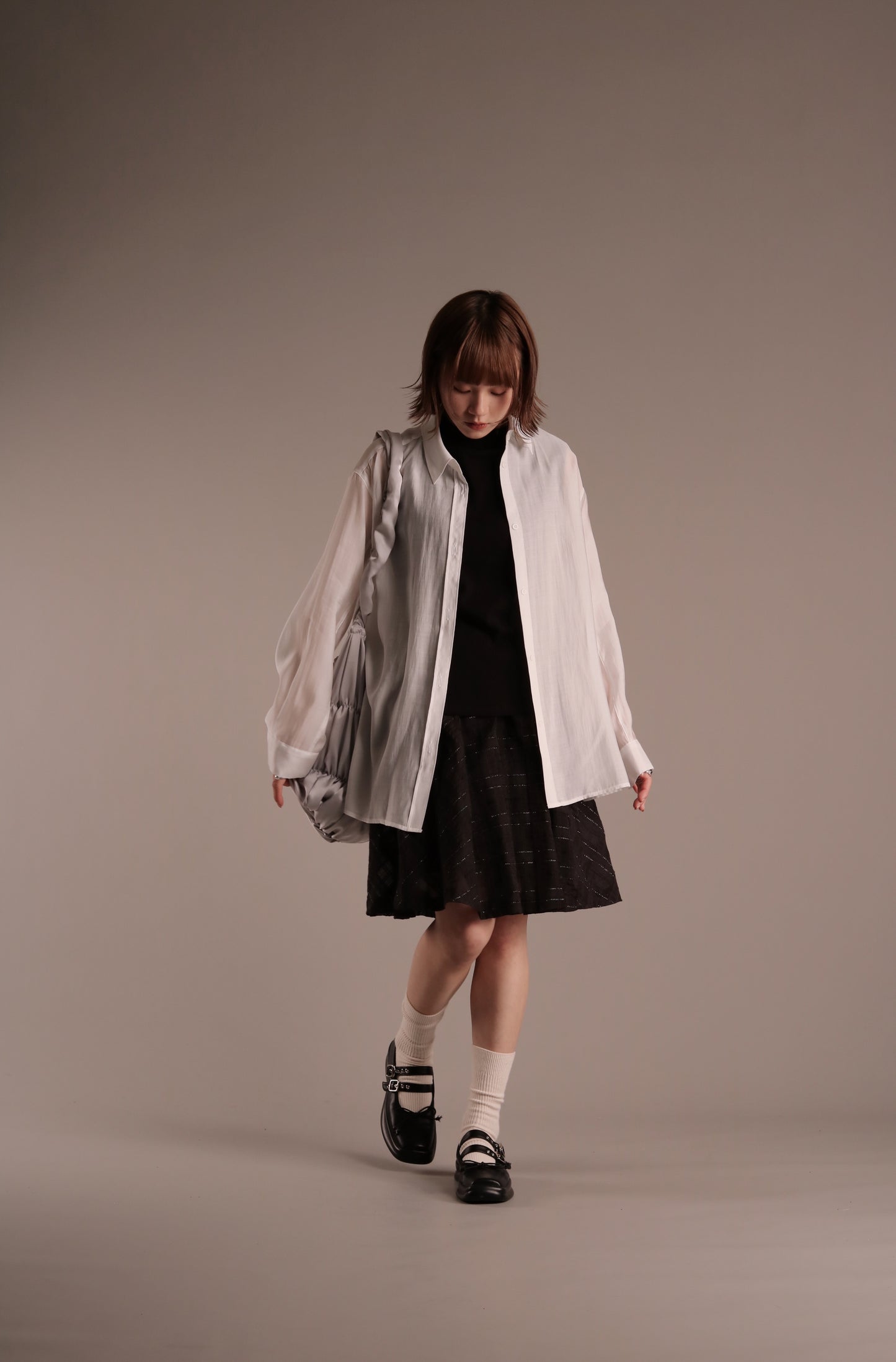 Doll See Through Shirt (White)