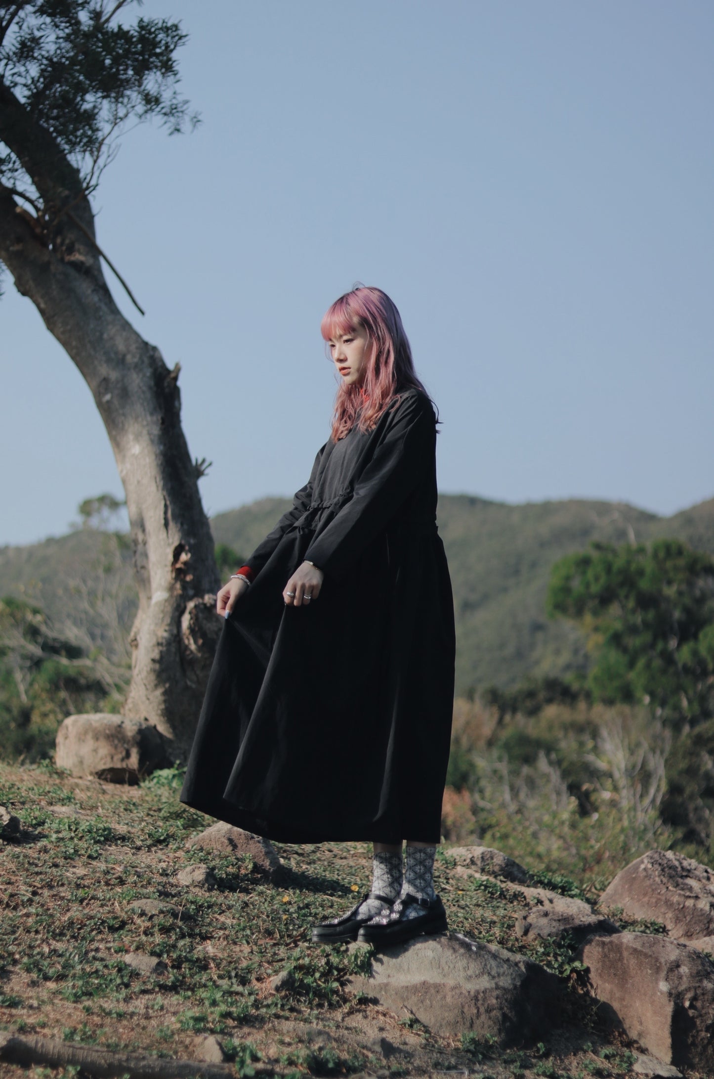 Belted Dress (Black)