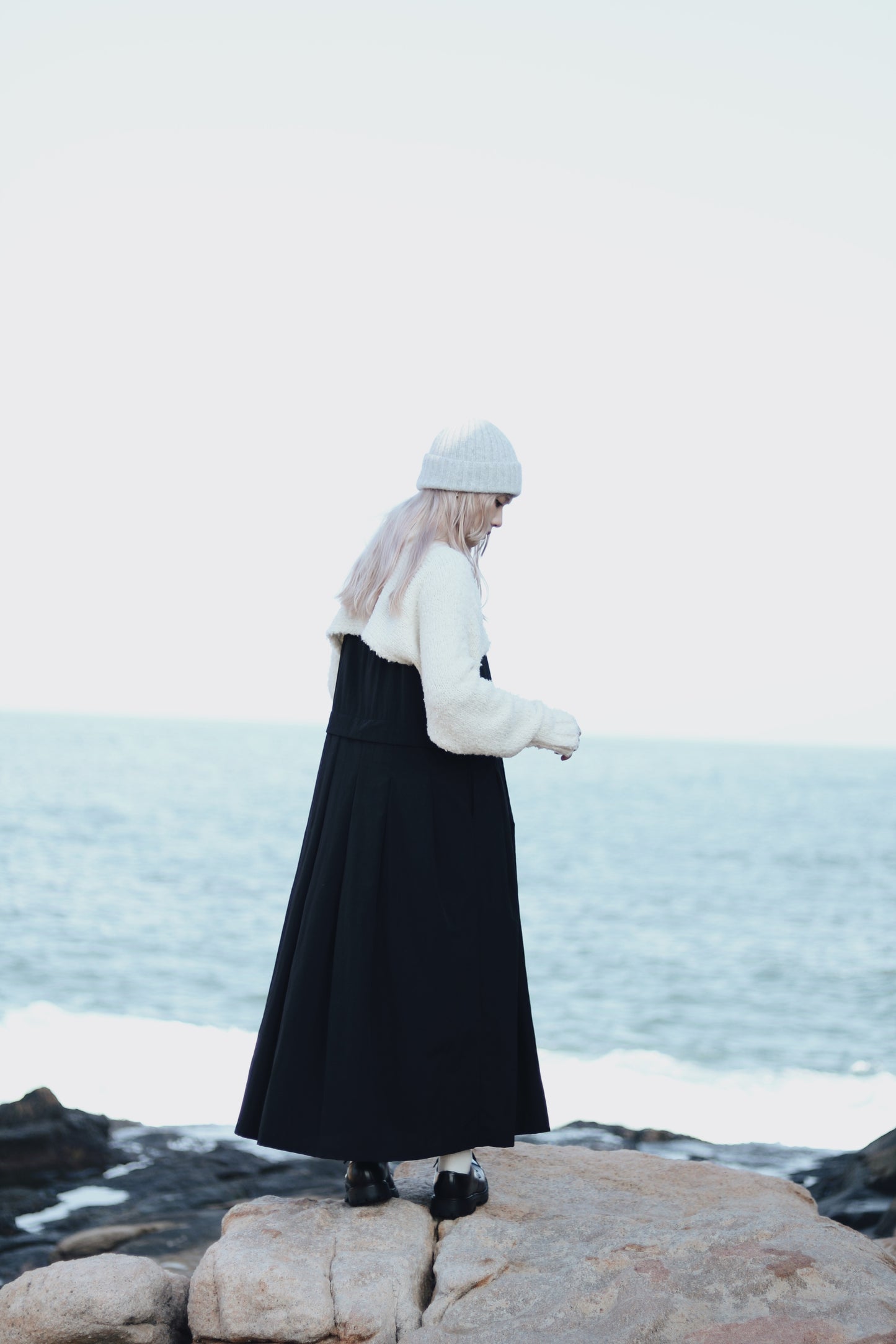 Doll Pleated Dress (Black)