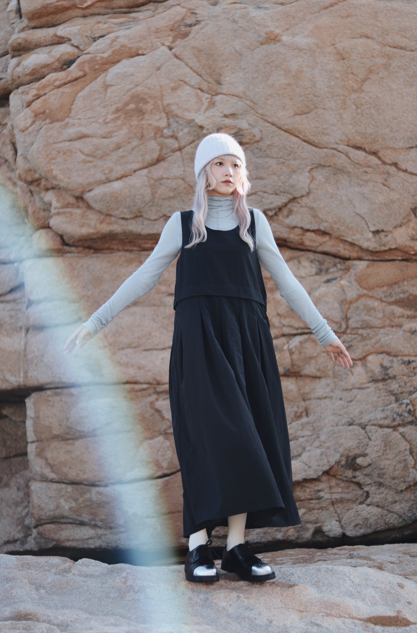 Doll Pleated Dress (Black)