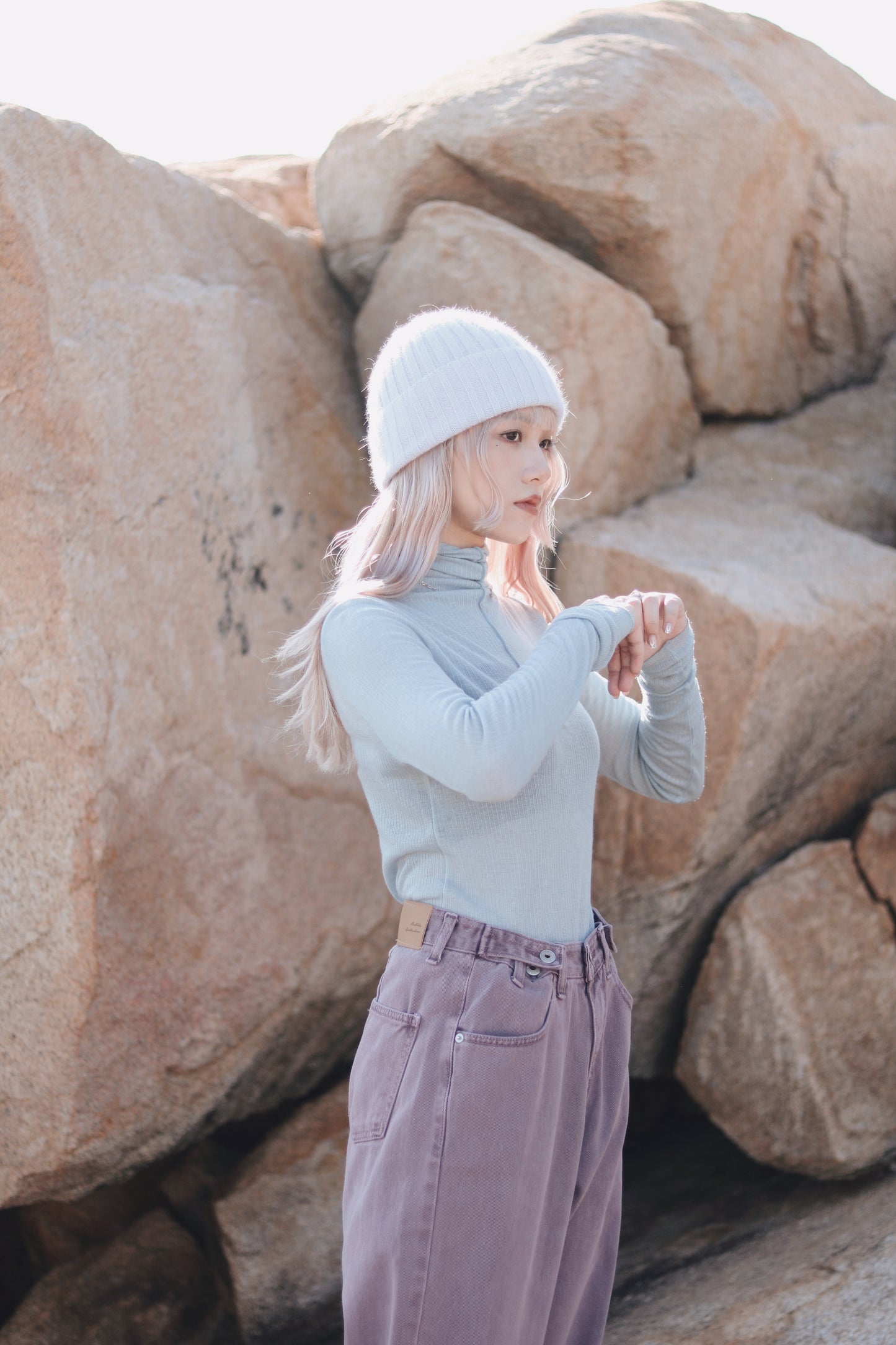 Daily Wool Top (Blue)