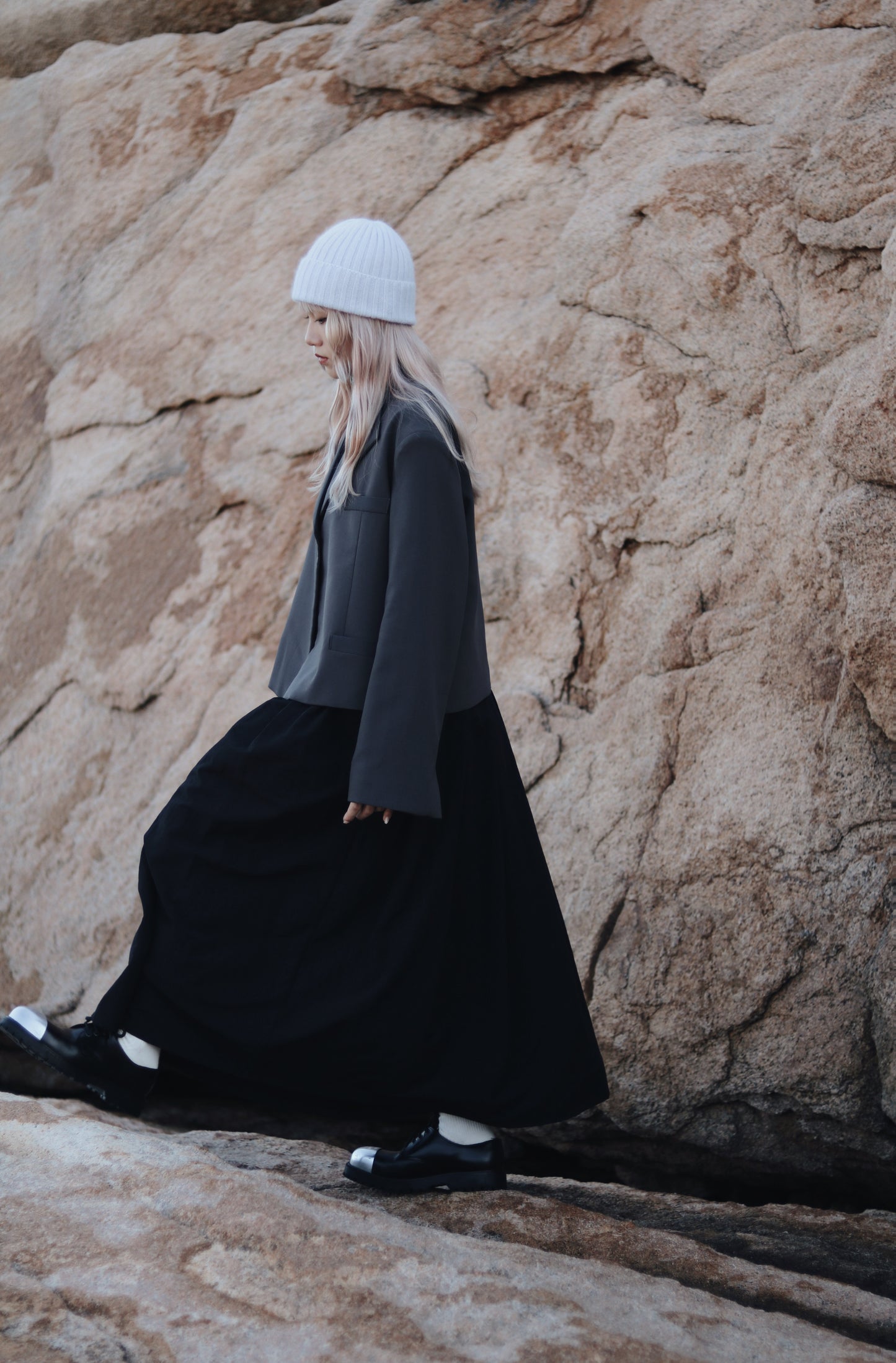 Doll Pleated Dress (Black)