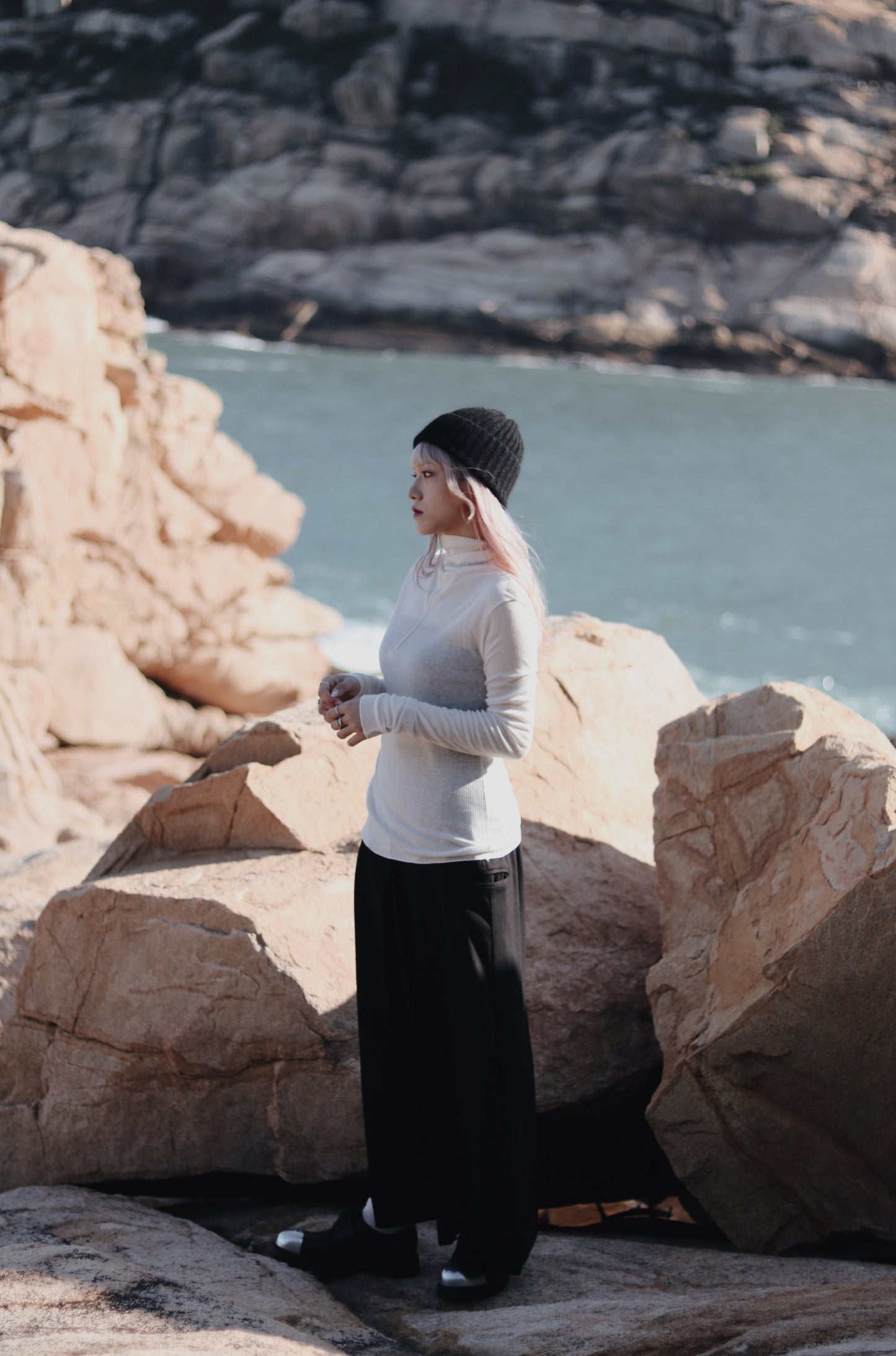 Daily Wool Top (White)