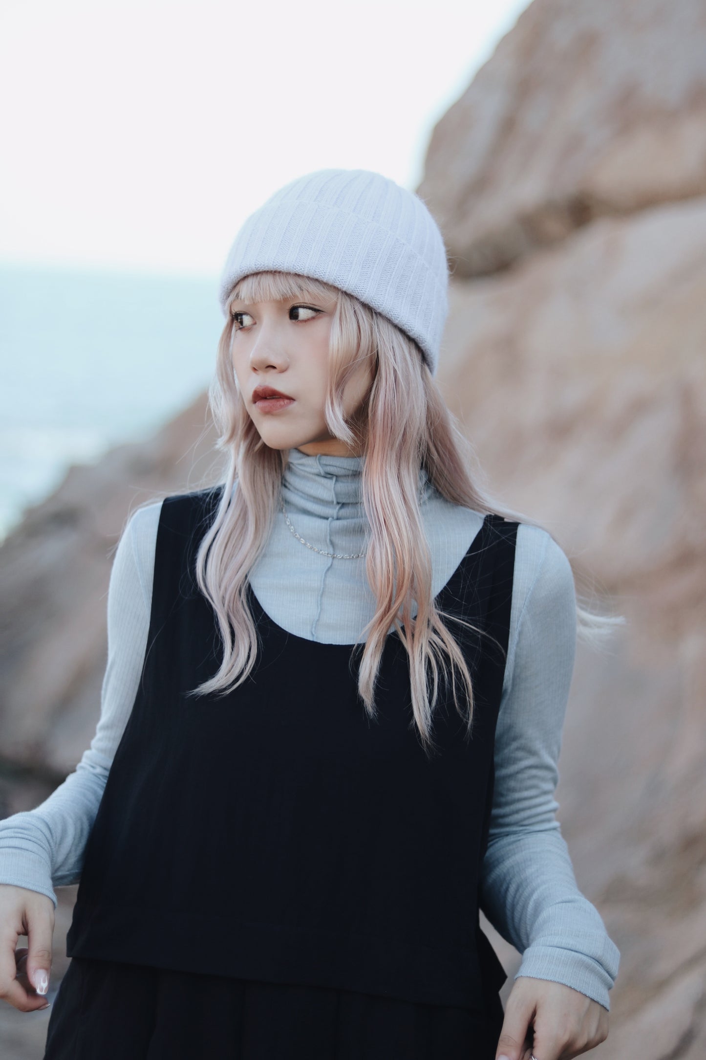 Doll Pleated Dress (Black)