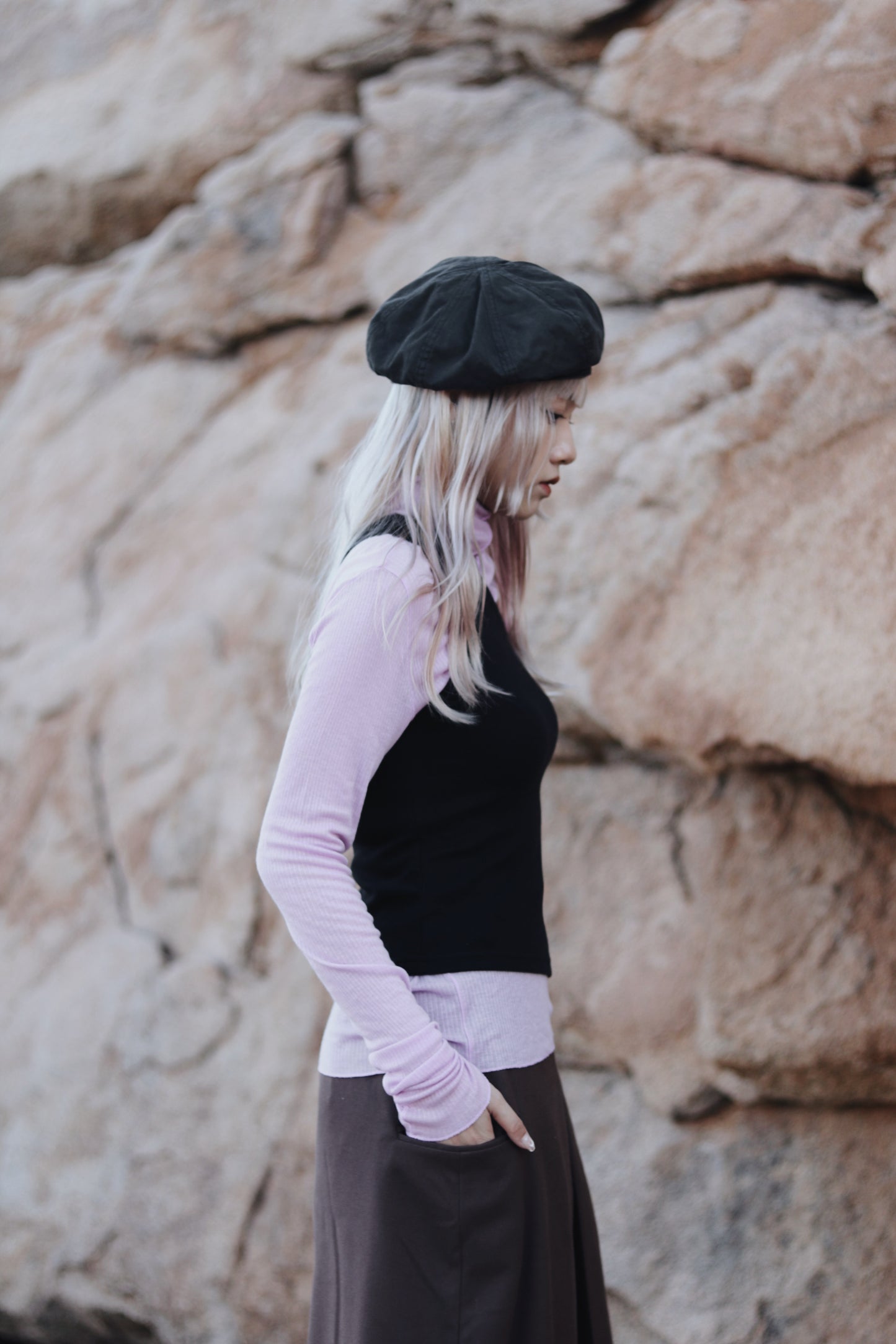 Daily Wool Top (Purple)