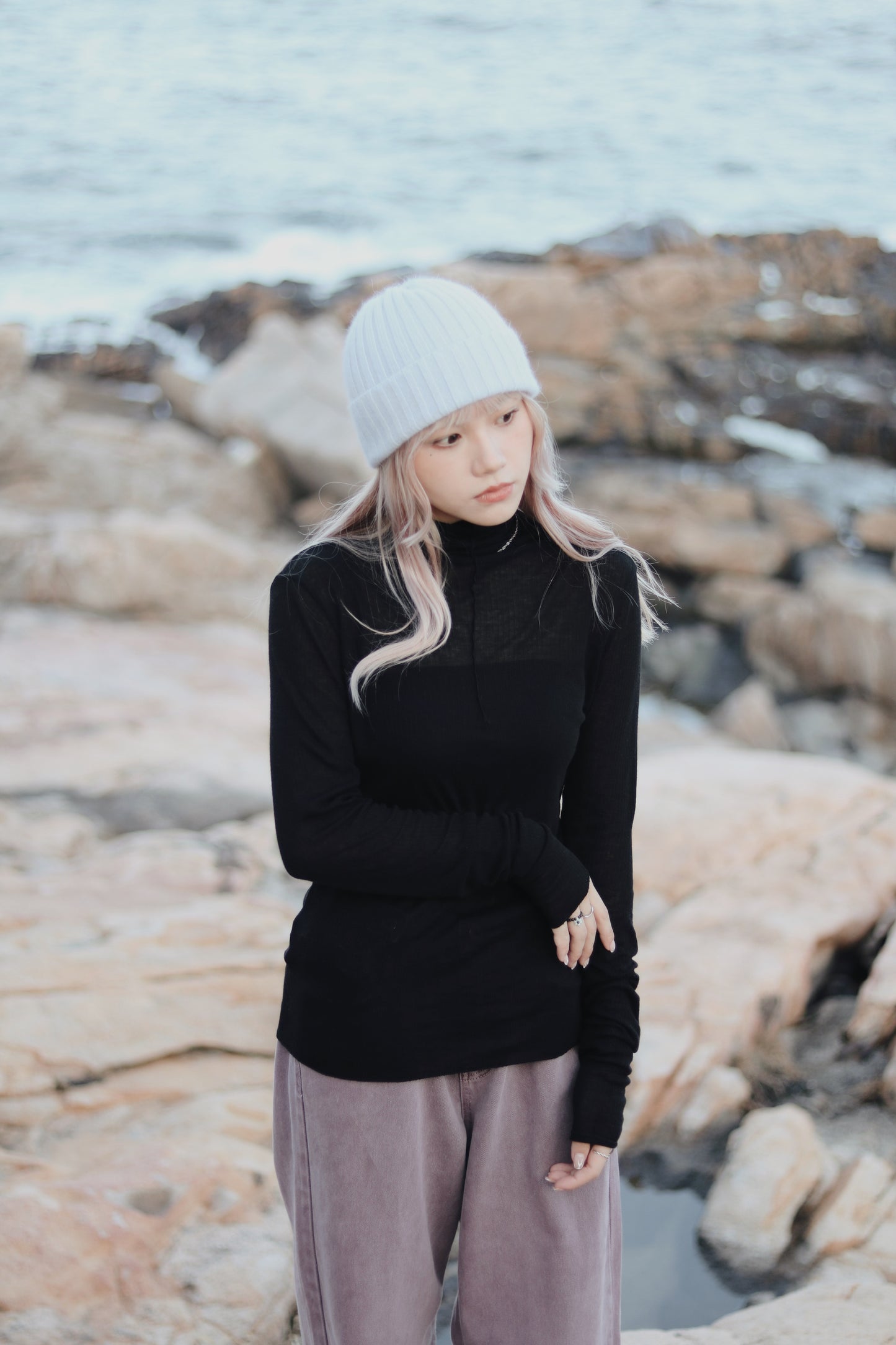 Daily Wool Top (Black)